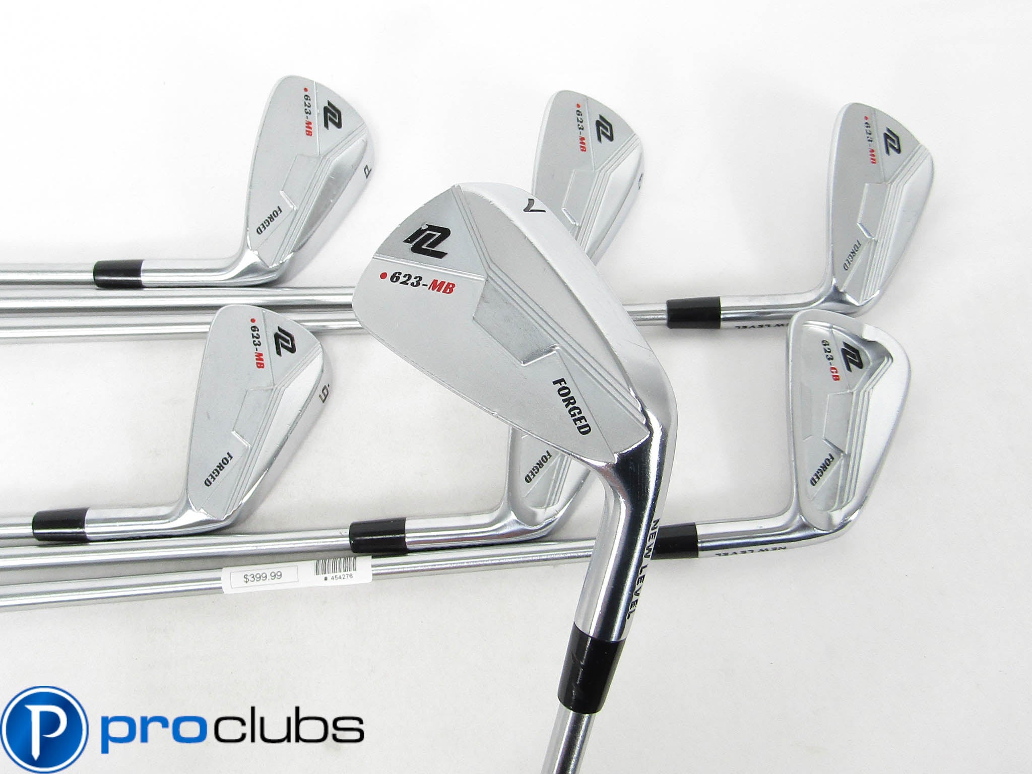 NEW LEVEL 623.CB / 623.MB FORGED IRONS 4-PW STEEL KBS C-TAPER 130 X-FLEX (+1/2")