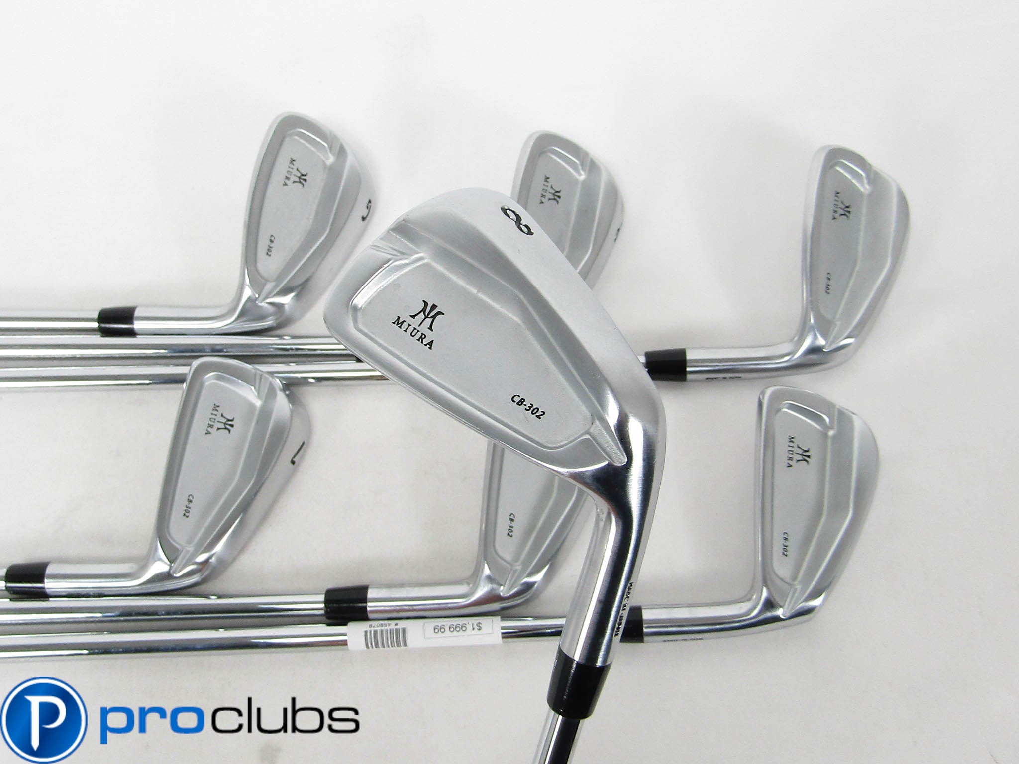 MIURA CB-302 FORGED IRONS 5-PW,GW STEEL NIPPON MODUS3 TOUR 120 STIFF FLEX 458078