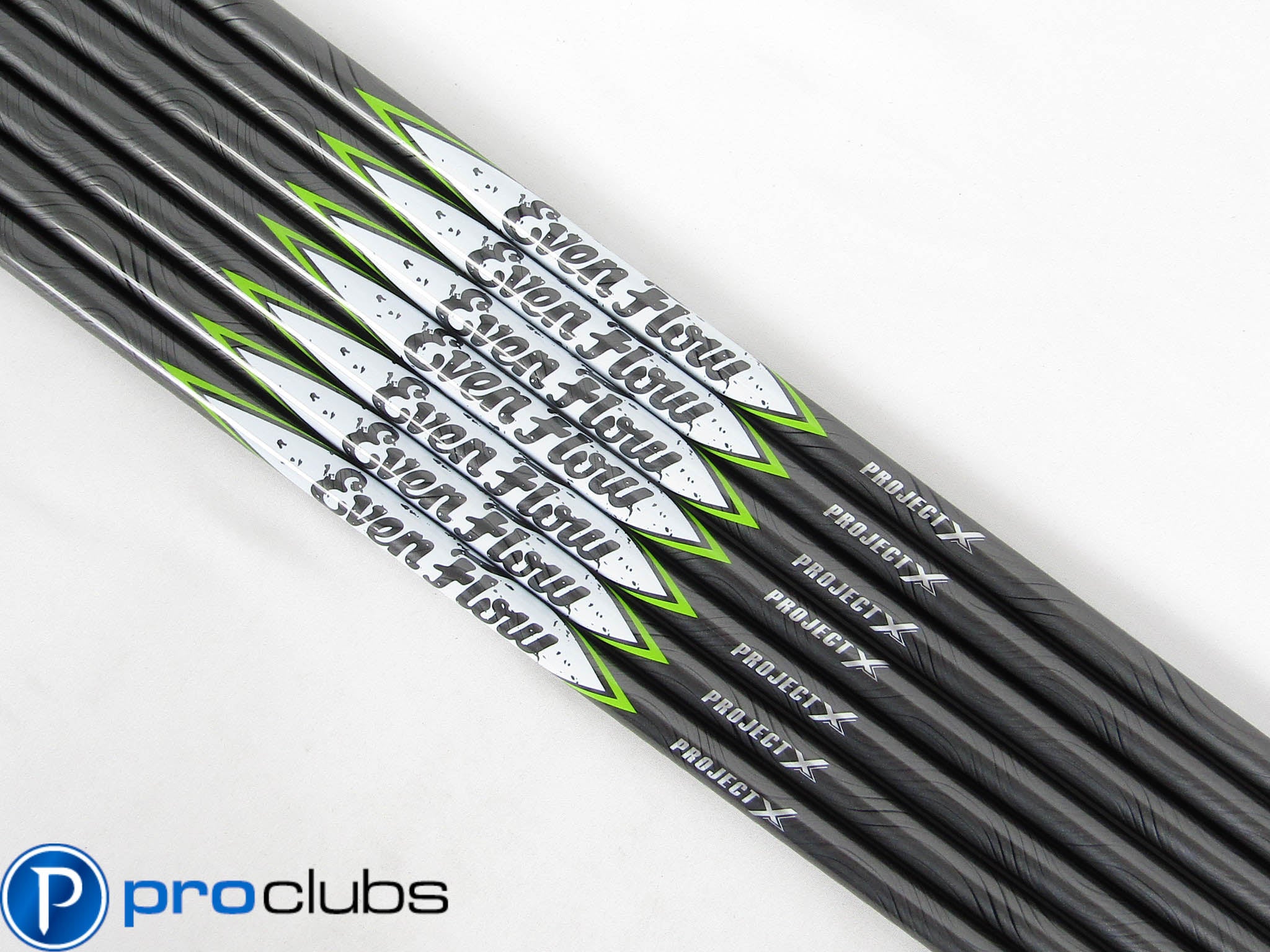 7pc NEW PROJECT X EVENFLOW 75G 6.0 STIFF FLEX IRON SHAFTS .370 TIP #436748