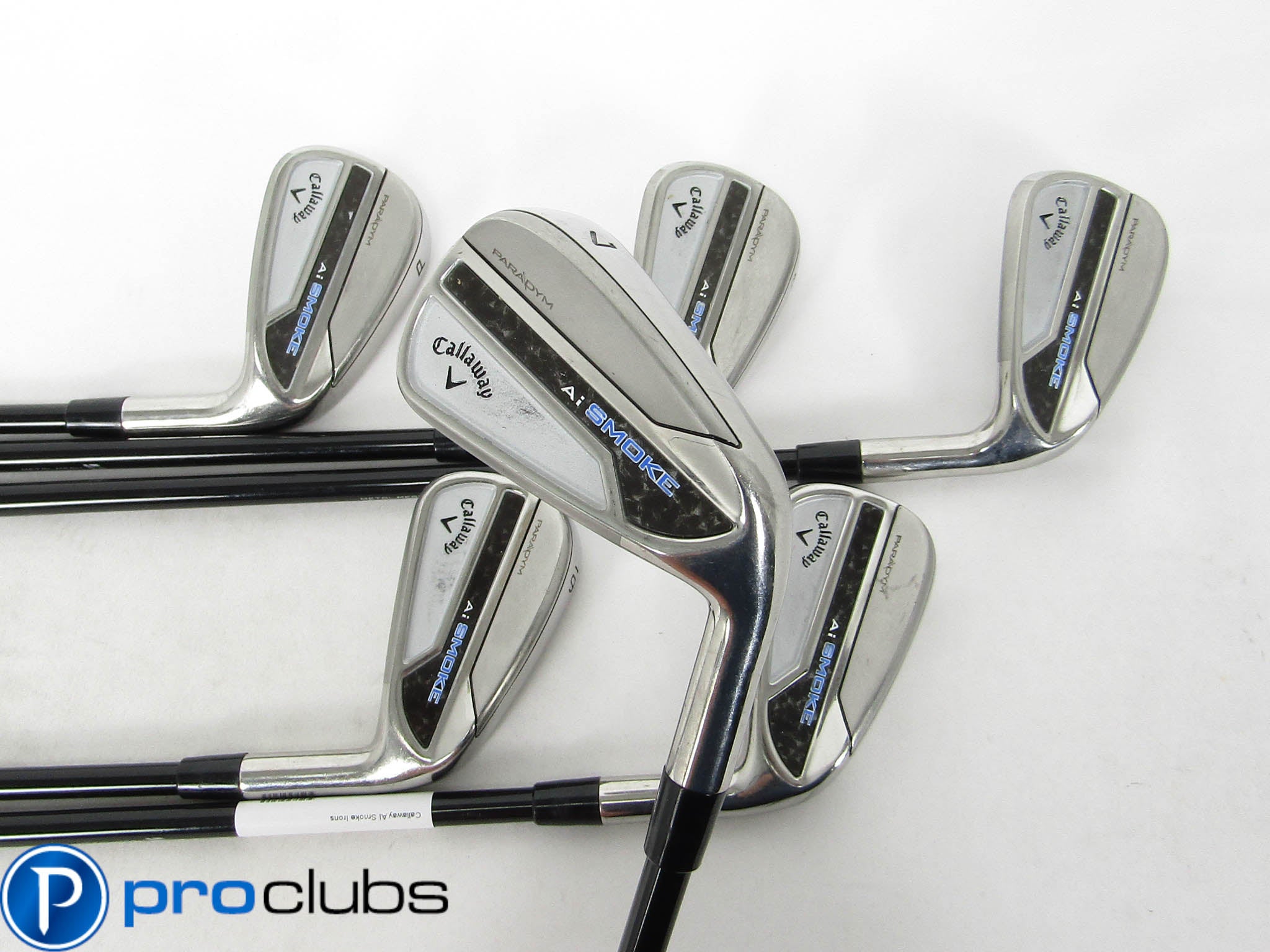 CALLAWAY Ai SMOKE IRONS 5-PW GRAPHITE MMT 85 REGULAR FLEX #457029