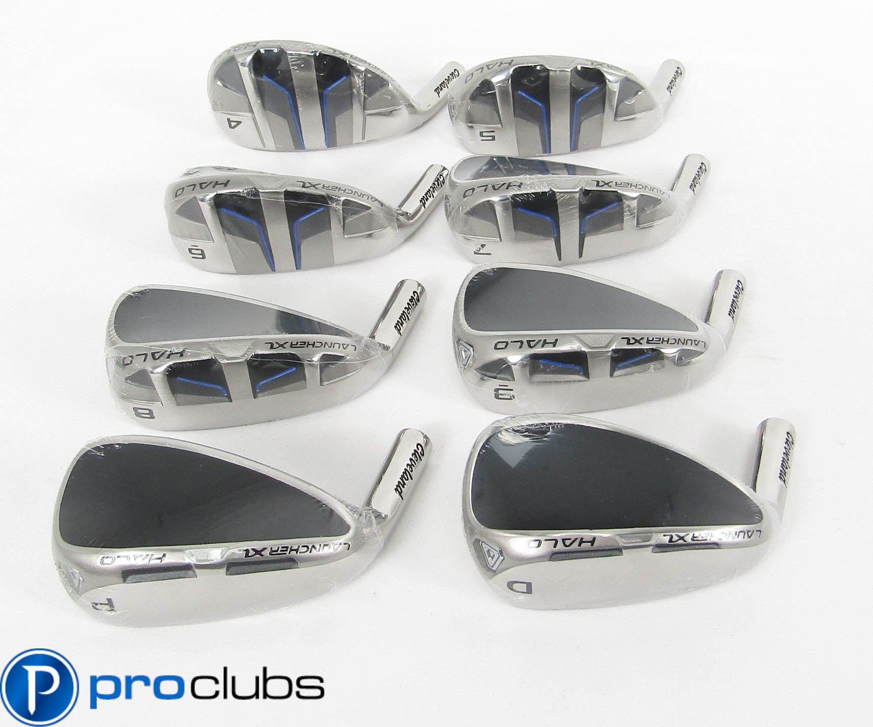 NEW Left Handed CLEVELAND LAUNCHER XL HALO IRON HEADS 4-PW,DW #419908