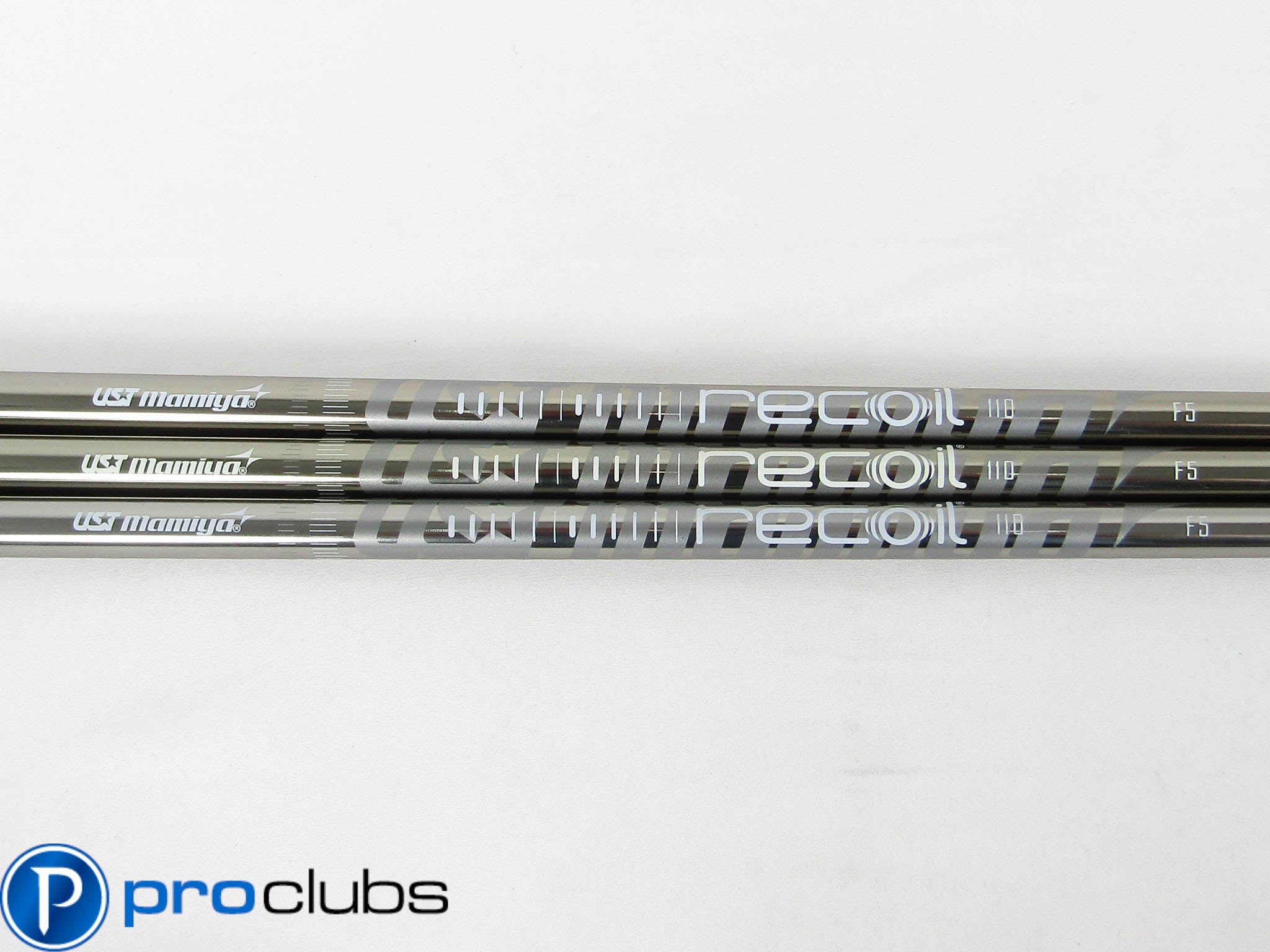 (3) NEW UST MAMIYA RECOIL 110 F5 X-FLEX GRAPHITE WEDGE SHAFTS (37") .355 #439756