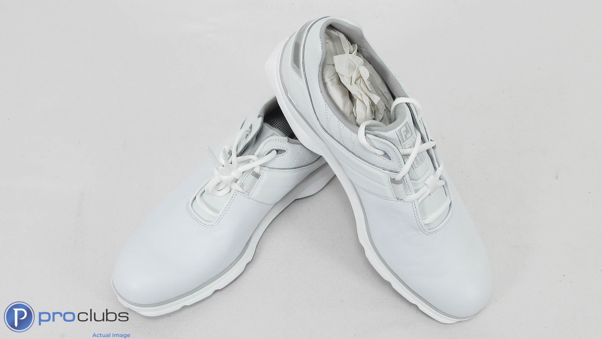 New! Footjoy Pro SL Golf Shoes Size 11.5 Narrow White/Gray - 390134