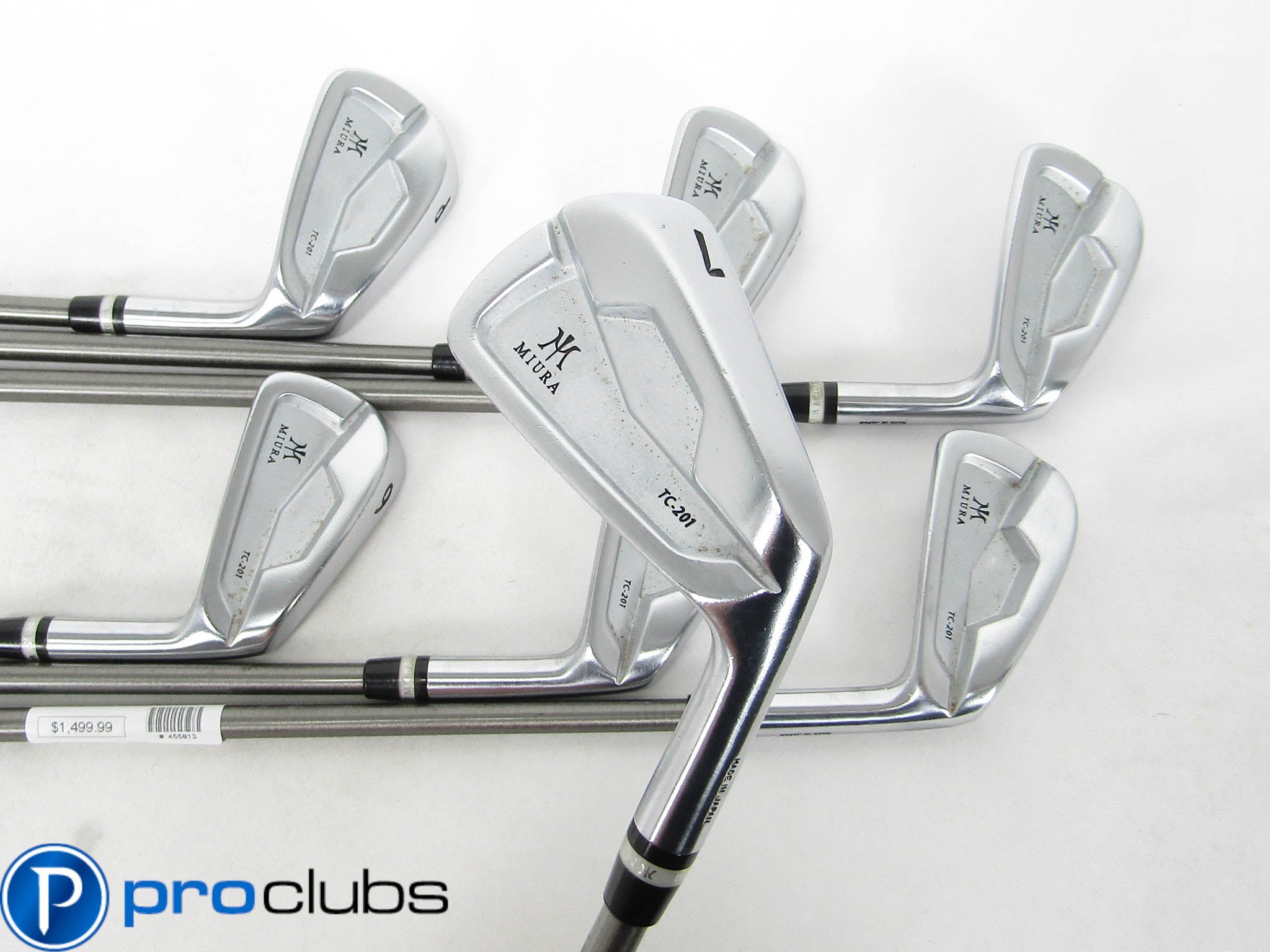 MIURA TC-201 FORGED IRONS 4-PW AEROTECH STEELFIBER i95 STIFF FLEX #455813