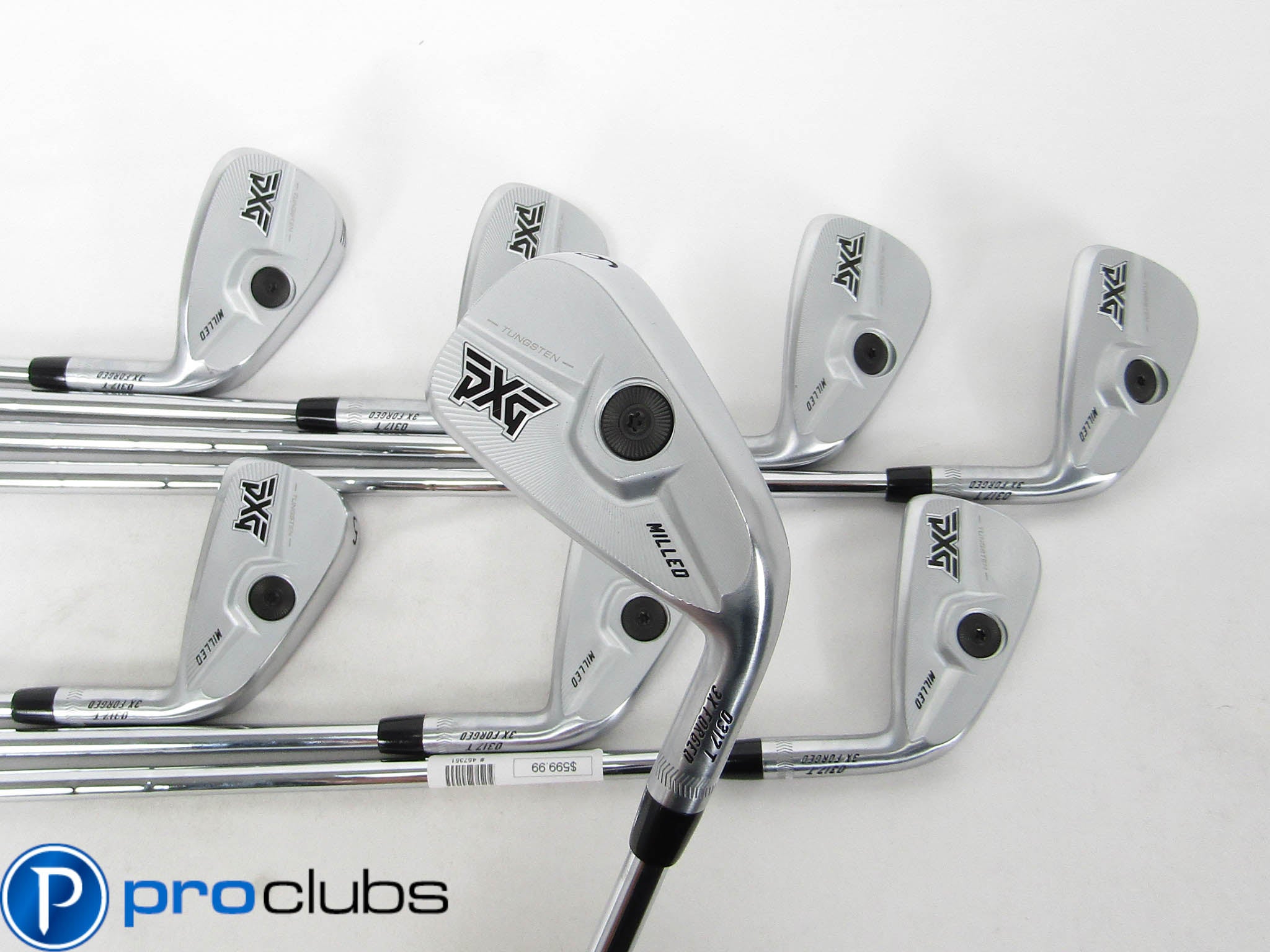 PXG 0317 T MILLED FORGED IRONS 3-PW STEEL KBS TOUR 125 S+ STIFF-PLUS #457351