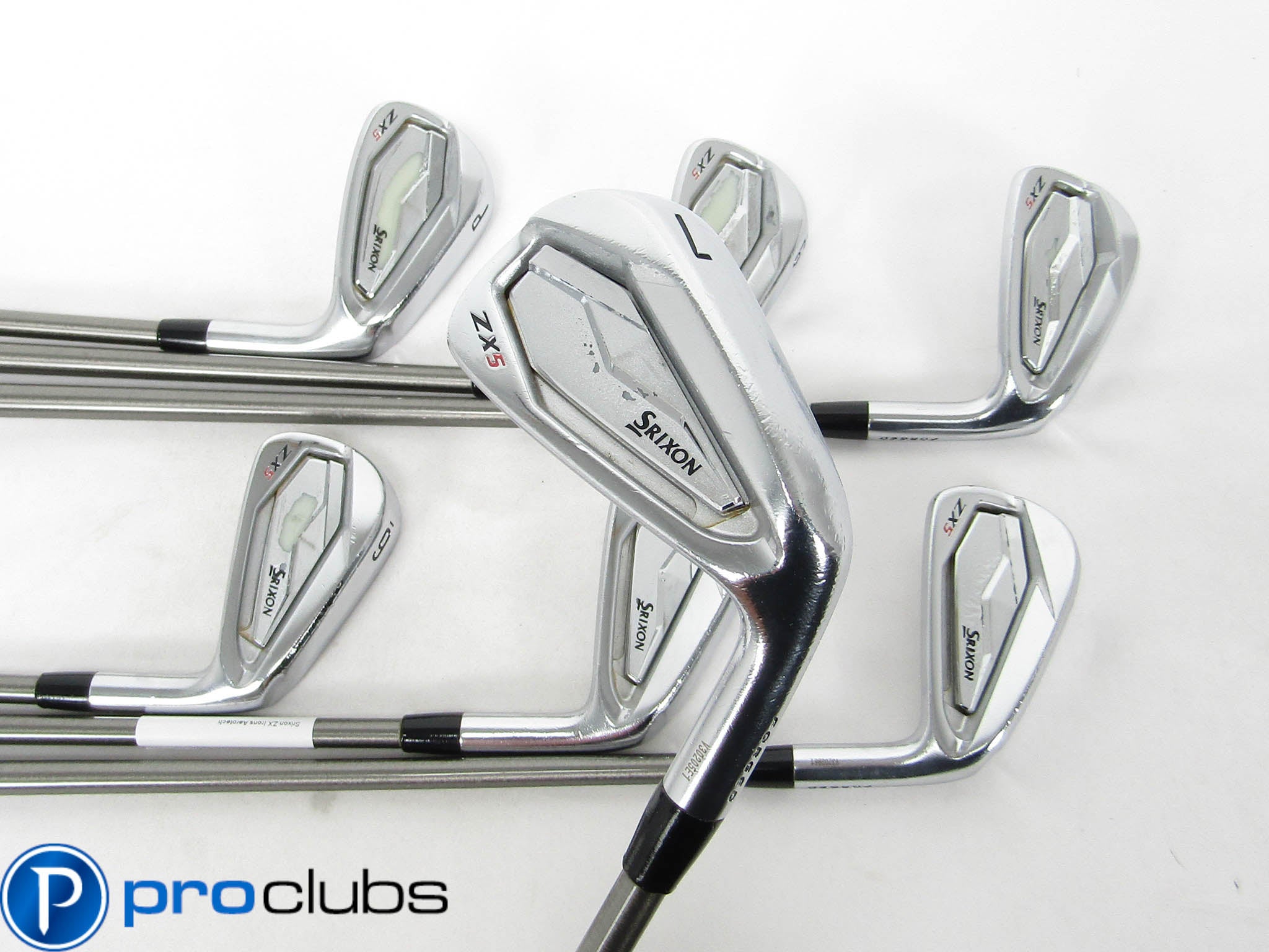 SRIXON ZX5 IRONS 4-PW AEROTECH STEELFIBER i95 REGULAR FLEX (+1/2") #454566