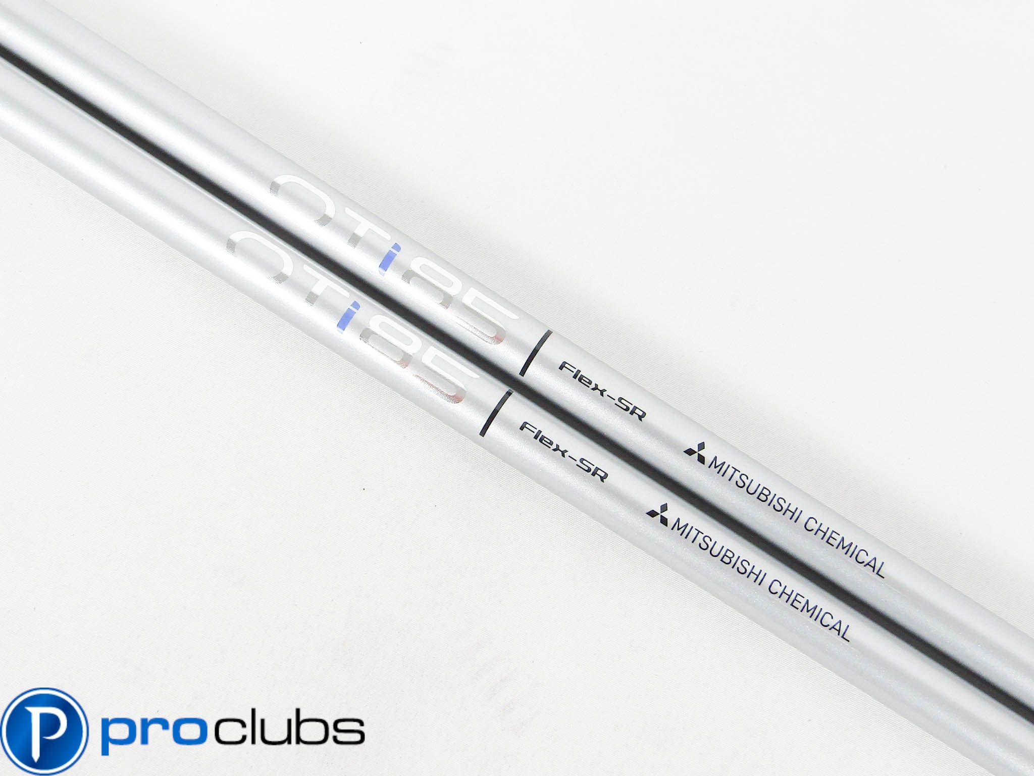 (2) NEW MITSUBISHI OTi 85 SR-FLEX STIFF-REGULAR GRAPHITE IRON SHAFTS #452803