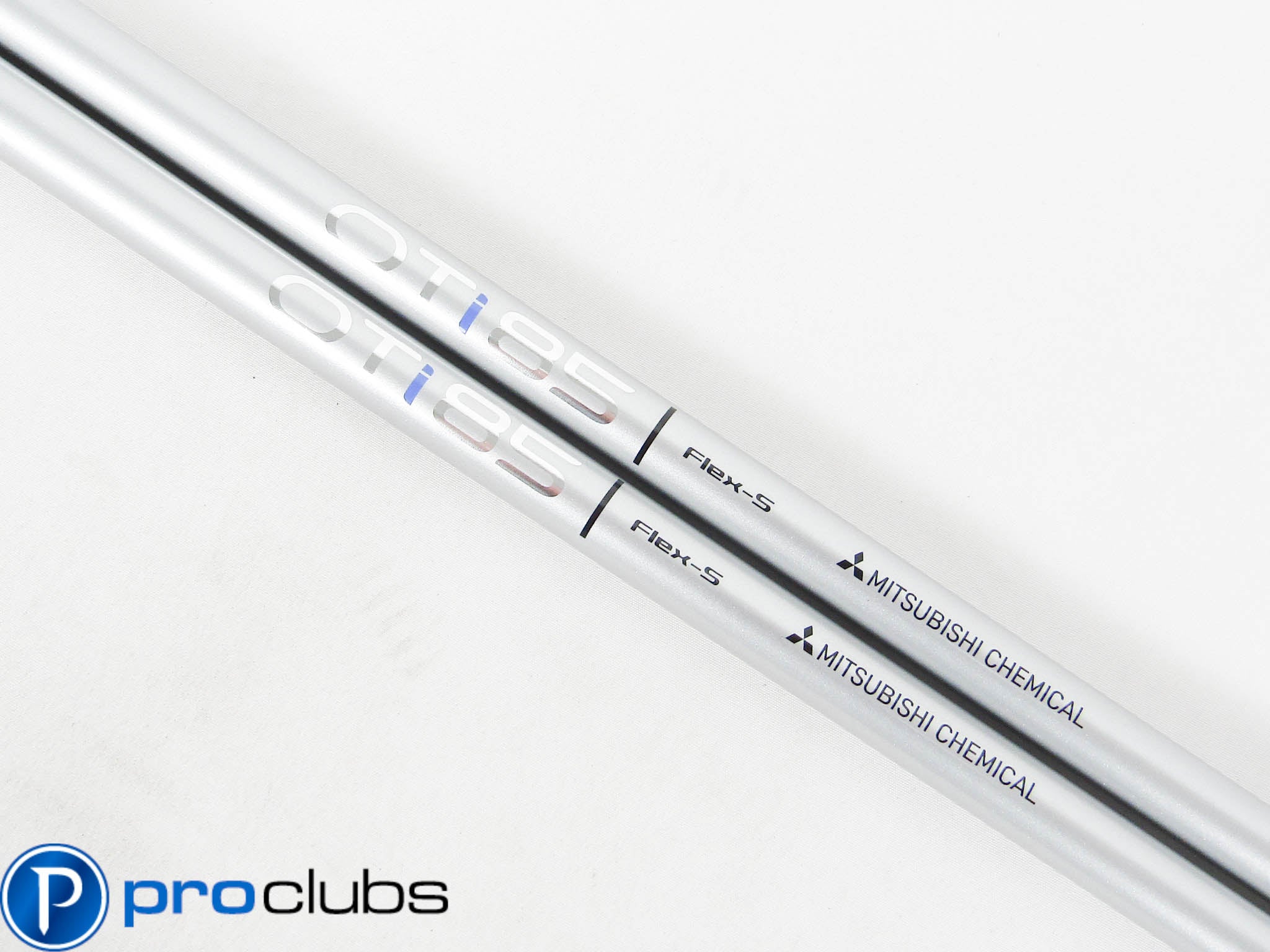(2) NEW MITSUBISHI OTi 85 STIFF FLEX GRAPHITE IRON SHAFTS #452804