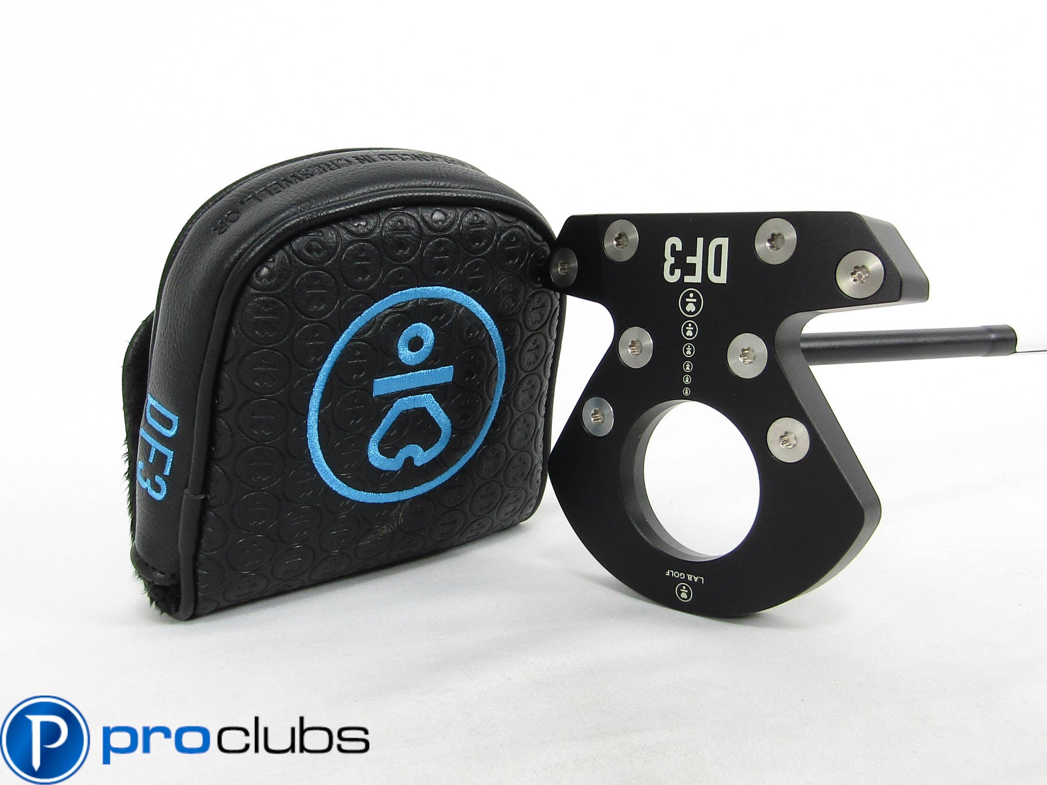 LAB GOLF DF3 (70* LIE) PUTTER 34.5" BLACK STEEL SHAFT w/ HEADCOVER #449994