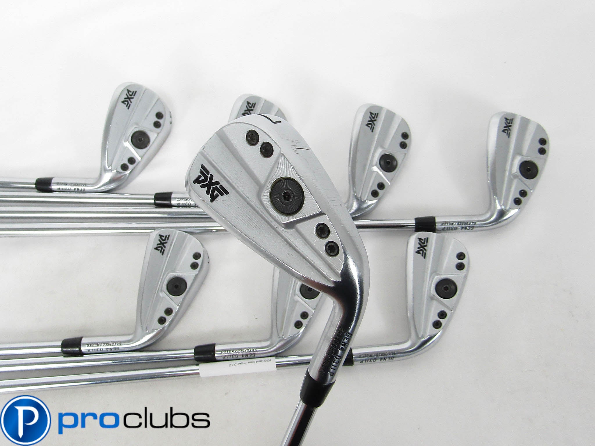 PXG GEN4 0311P FORGED IRONS 4-PW,GW STEEL PROJECT X LZ STIFF FLEX #457137