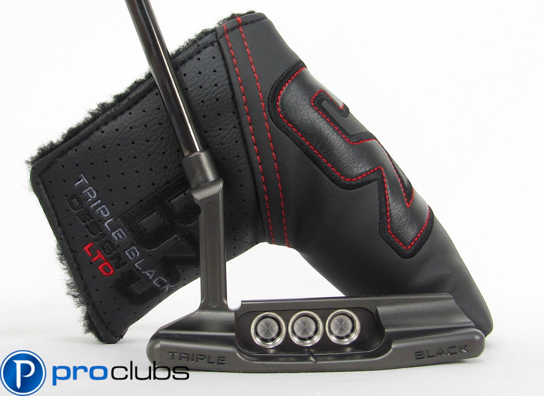 NEW SCOTTY CAMERON TRIPLE BLACK B3 NEWPORT 2 PUTTER 34" w/HEADCOVER #459756
