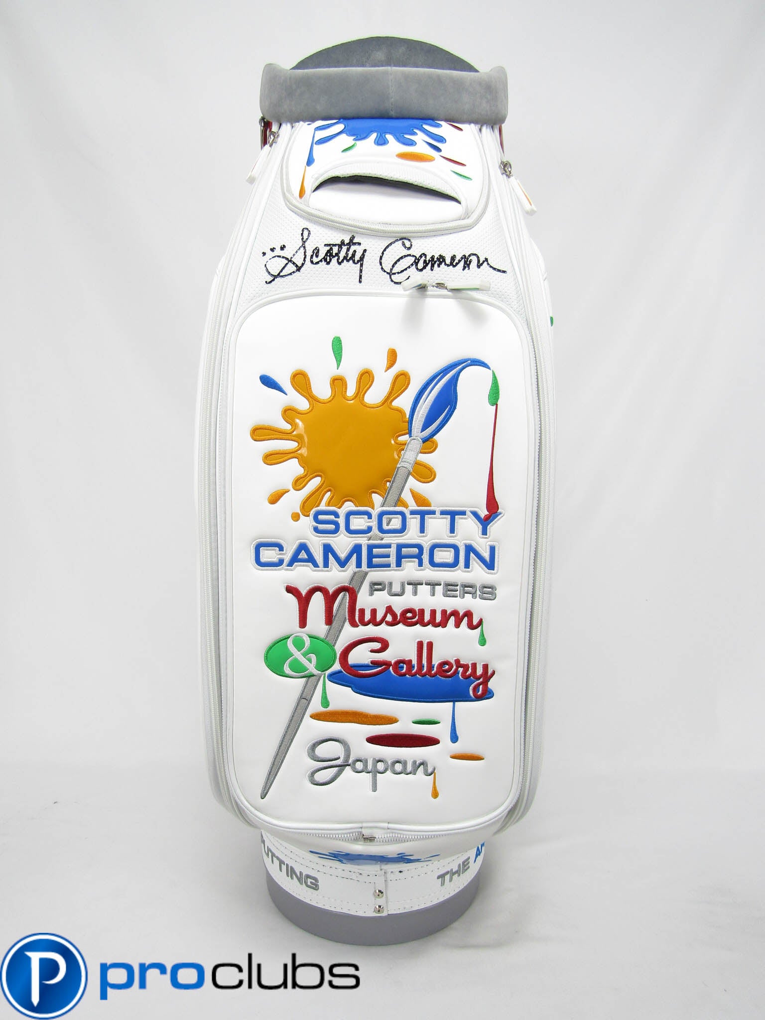 NEW SCOTTY CAMERON PAINT SPLASH JAPAN MUSEUM & GALLERY STAFF BAG -AUTOGRAPHED-