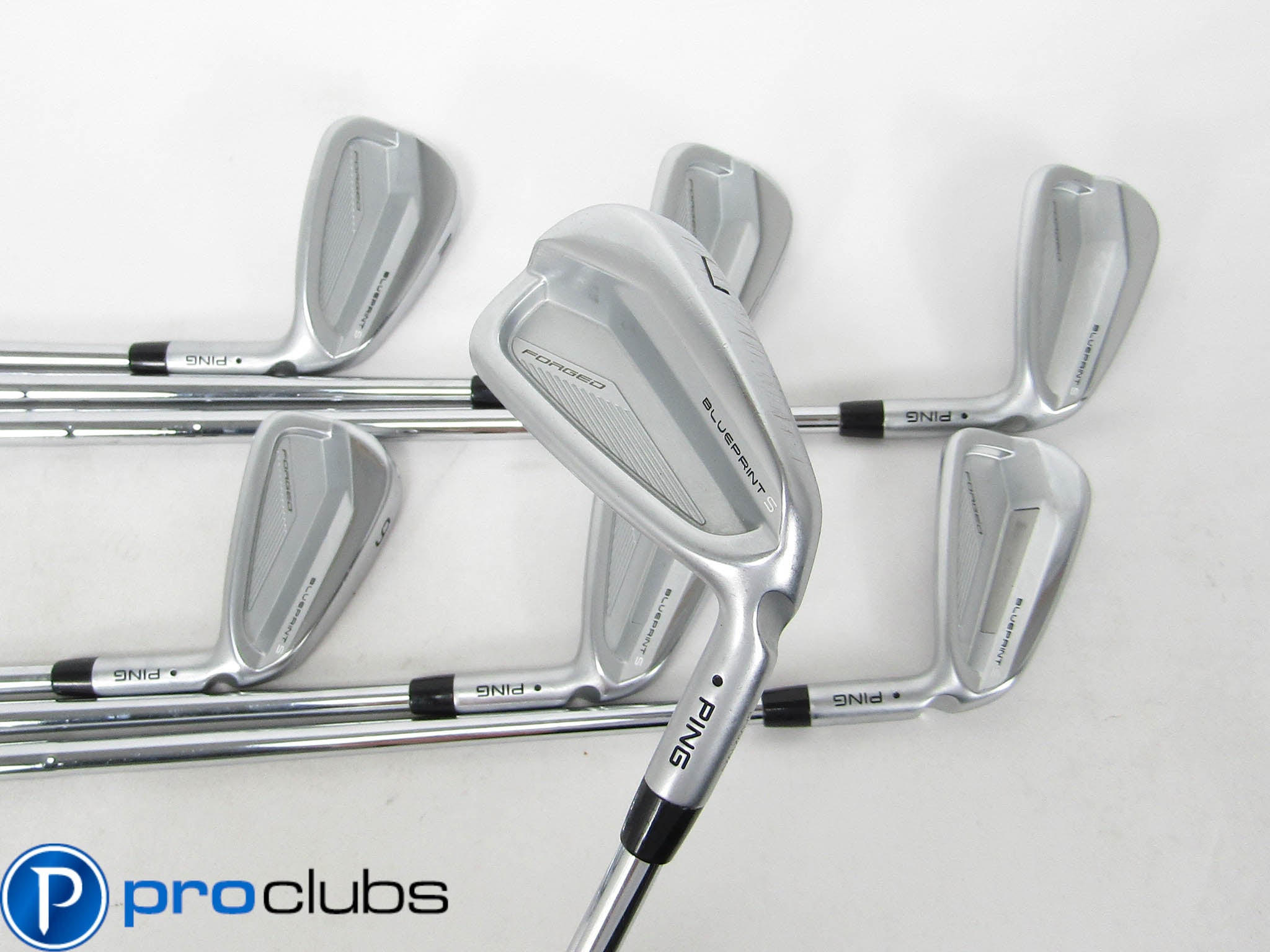 PING BLUEPRINT S FORGED BLACK DOT IRONS 4-PW DYNAMIC GOLD MID TOUR ISSUE X100