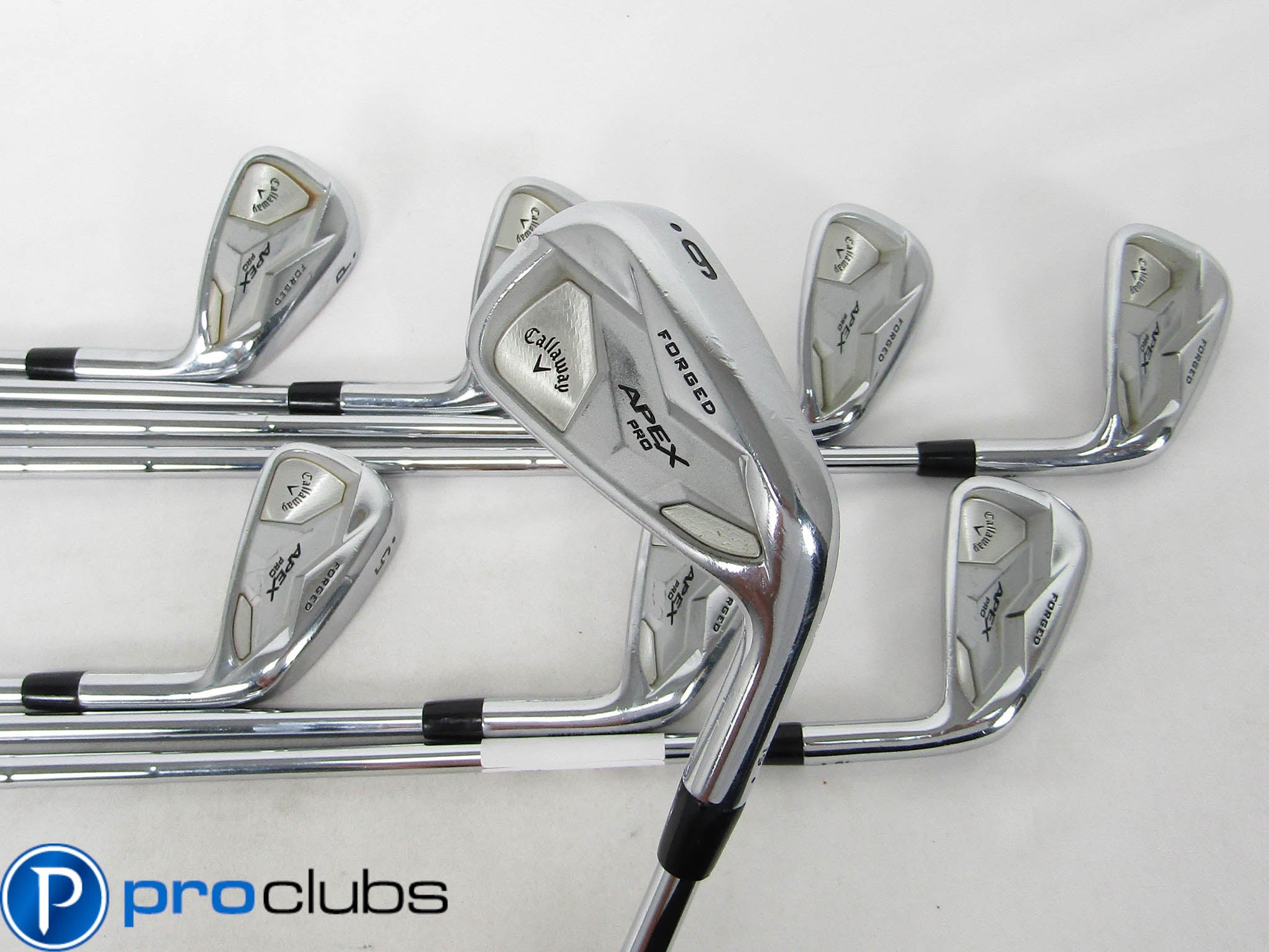 Tour Issue! CALLAWAY '19 APEX PRO "DOT" IRONS 4-PW DYNAMIC GOLD X100 TC SERIAL#