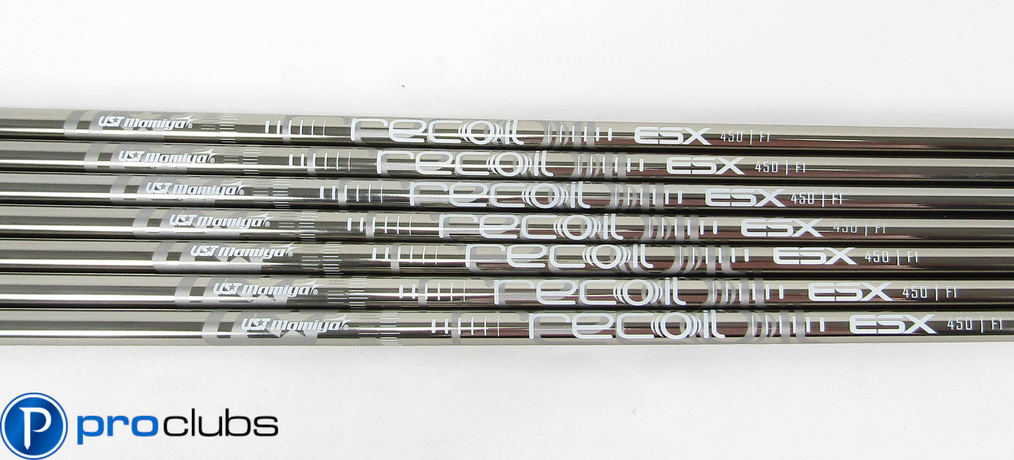 NEW UST MAMIYA RECOIL ESX 450 F1 LADIES FLEX 4-PW IRON SHAFTS .355 #448285