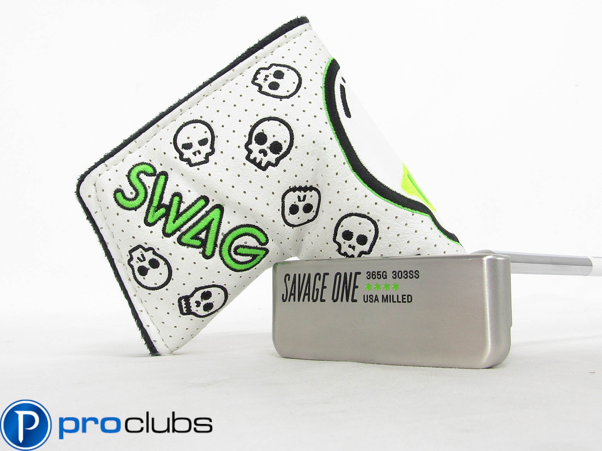 SWAG GOLF SAVAGE ONE 365G PUTTER 34" w/ BGT STABILITY SHAFT & HEADCOVER #452851