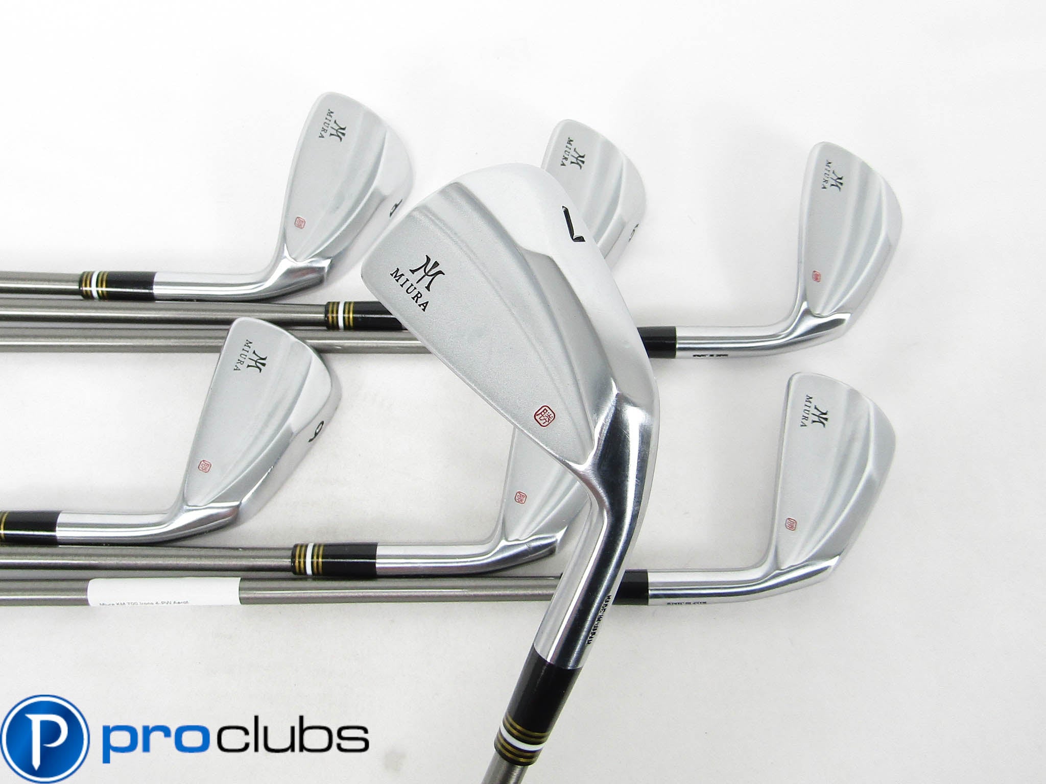 MIURA KM 700 FORGED IRONS 4-PW AEROTECH STEELFIBER i95 STIFF FLEX #457067