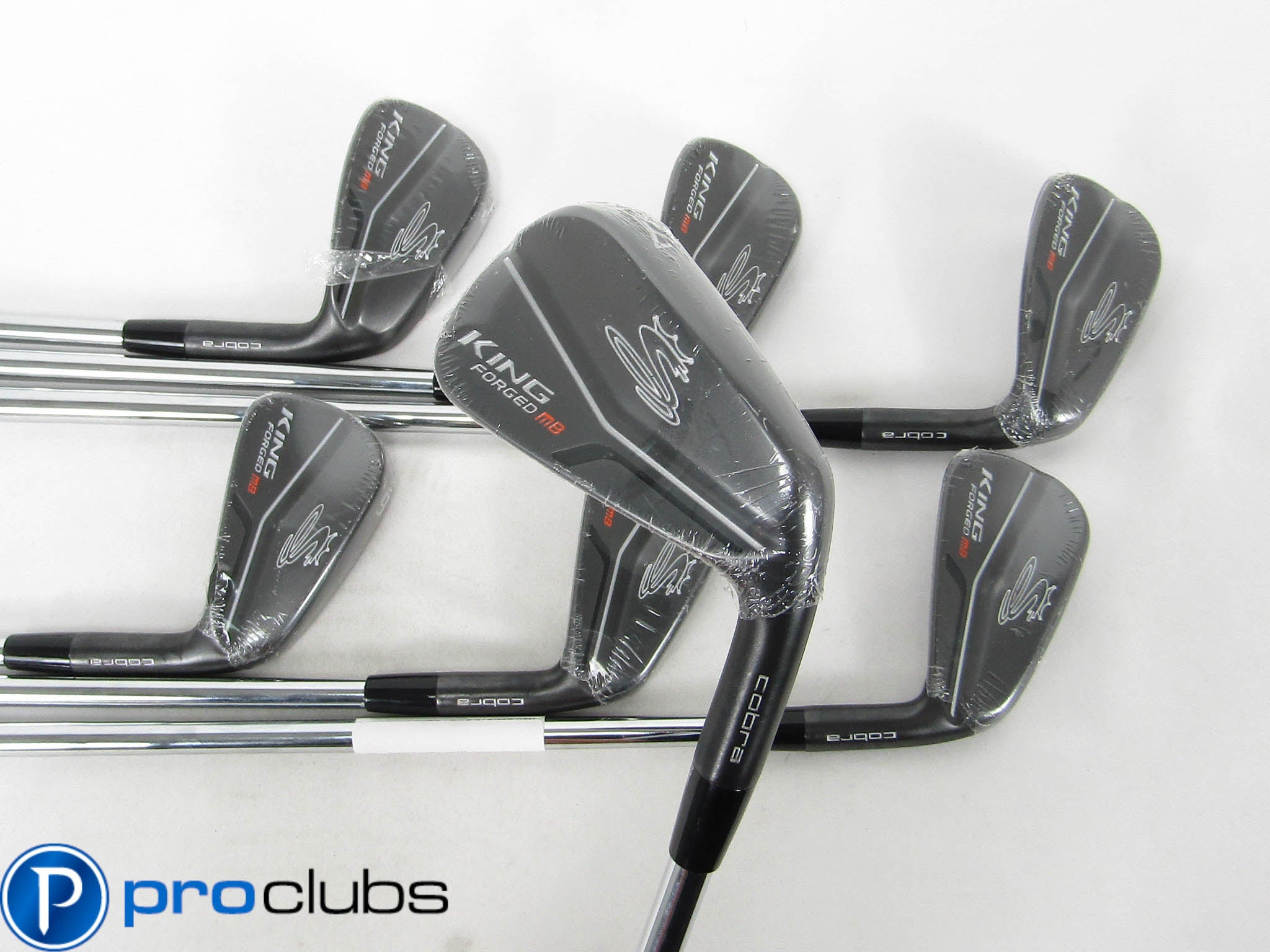NEW COBRA KING FORGED MB BLACK IRONS 4-PW STEEL KBS $-TAPER 120 STIFF #458168