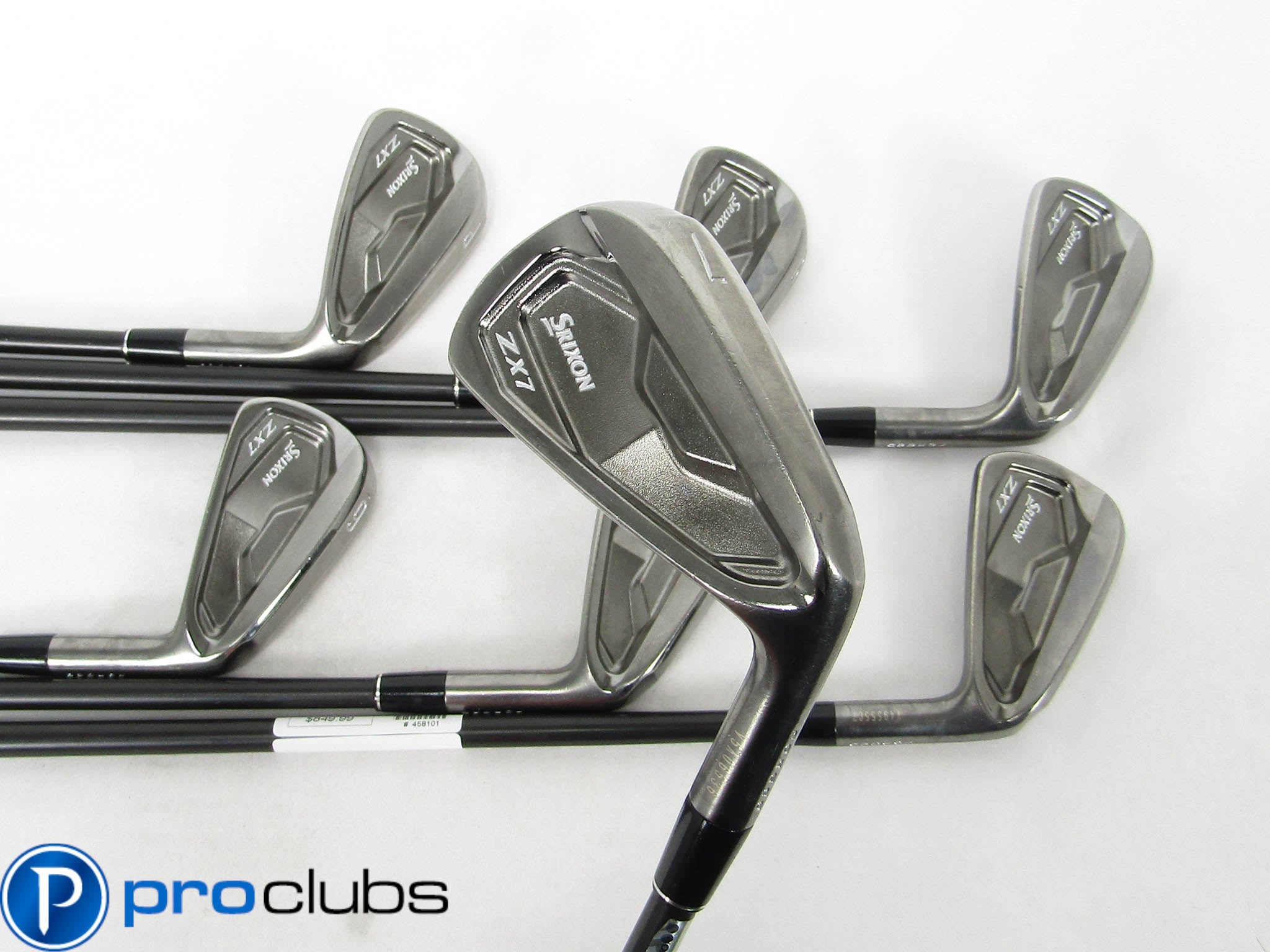 SRIXON ZX7 MKII BLACK CHROME IRONS 4-PW KBS C-TAPER LIMITED STIFF FLEX #458101