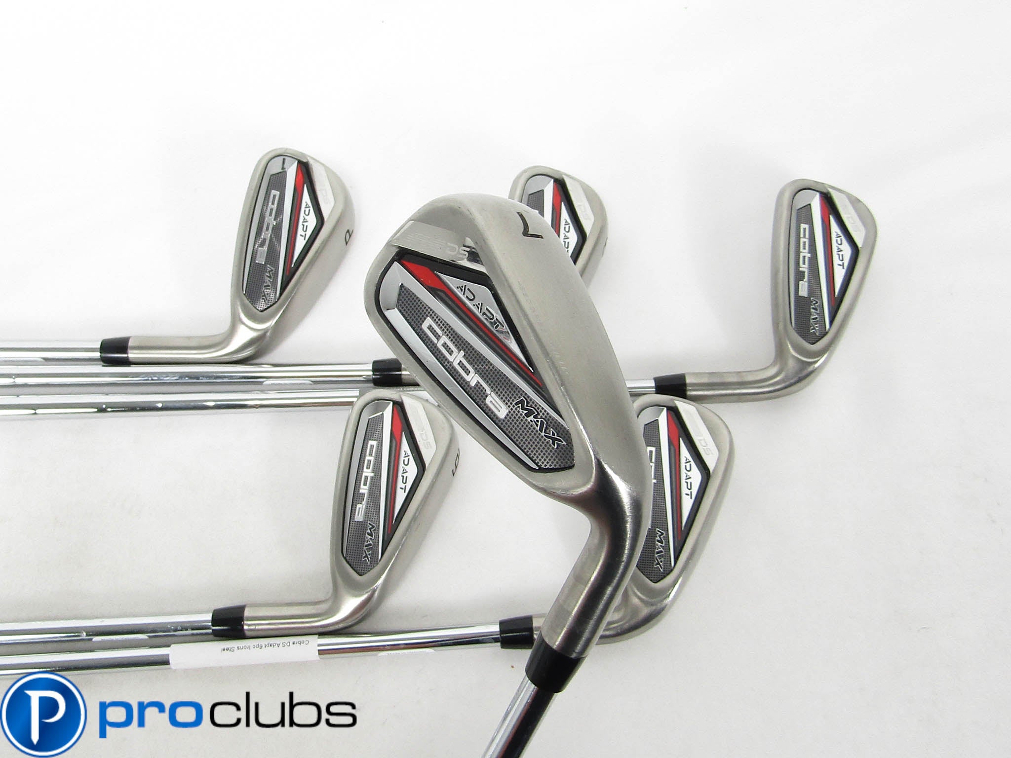 COBRA DS ADAPT MAX IRONS 5-PW STEEL KBS TOUR LITE REGULAR FLEX #457499