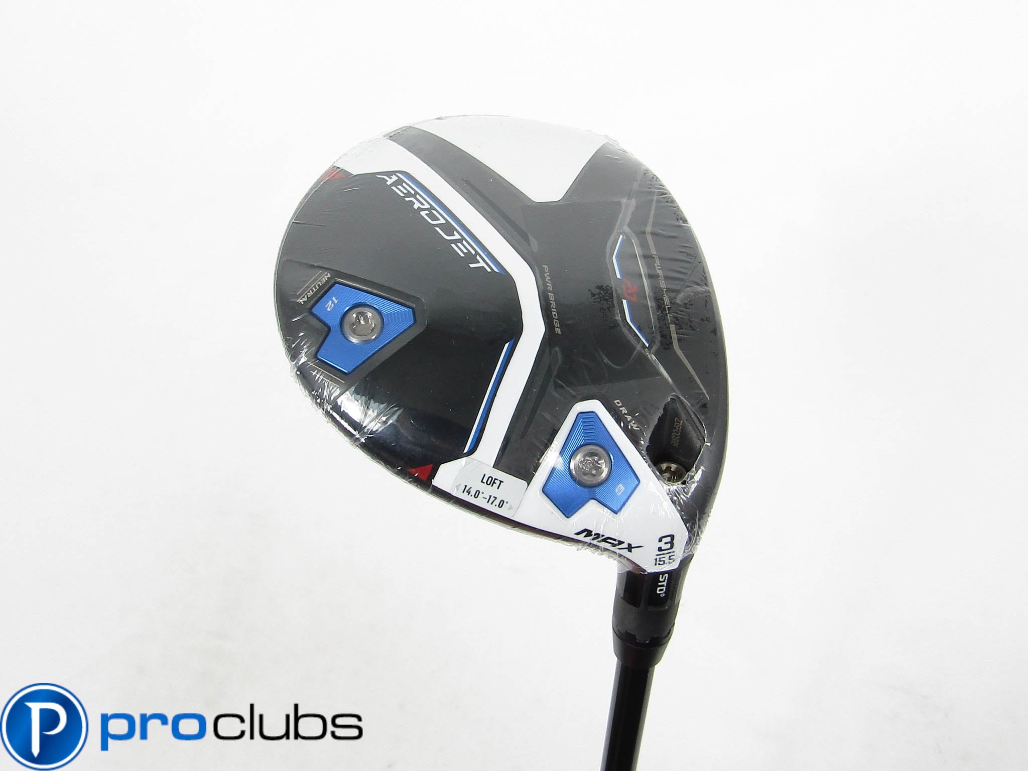 NEW Cobra AEROJET MAX 15.5* 3 WOOD - Mitsubishi Kai'li Blue 60 Stiff Flex 449802