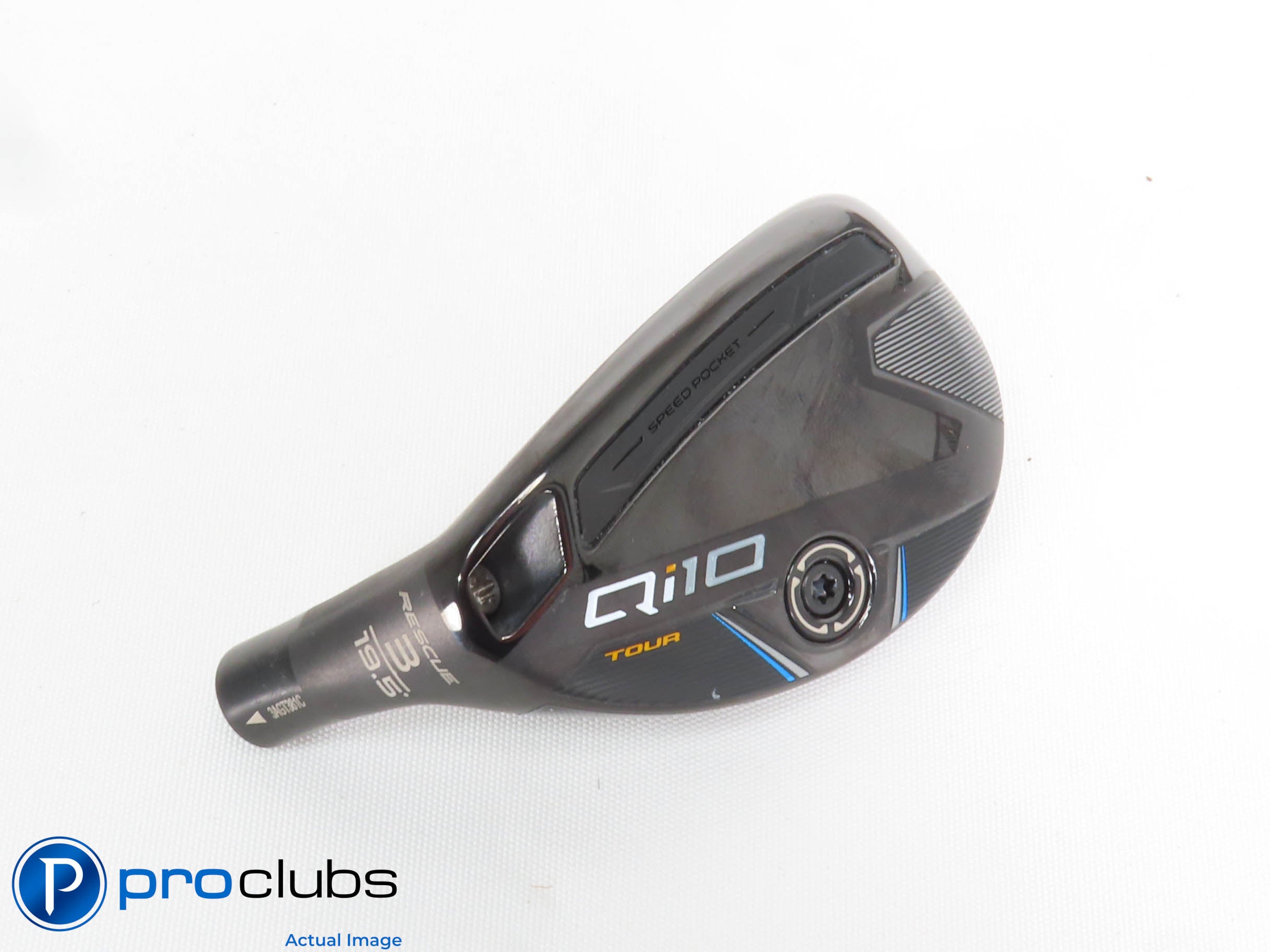 Nice! Left Handed TaylorMade Qi10 Tour Rescue 19.5* 3 Hybrid - Head Only 427493