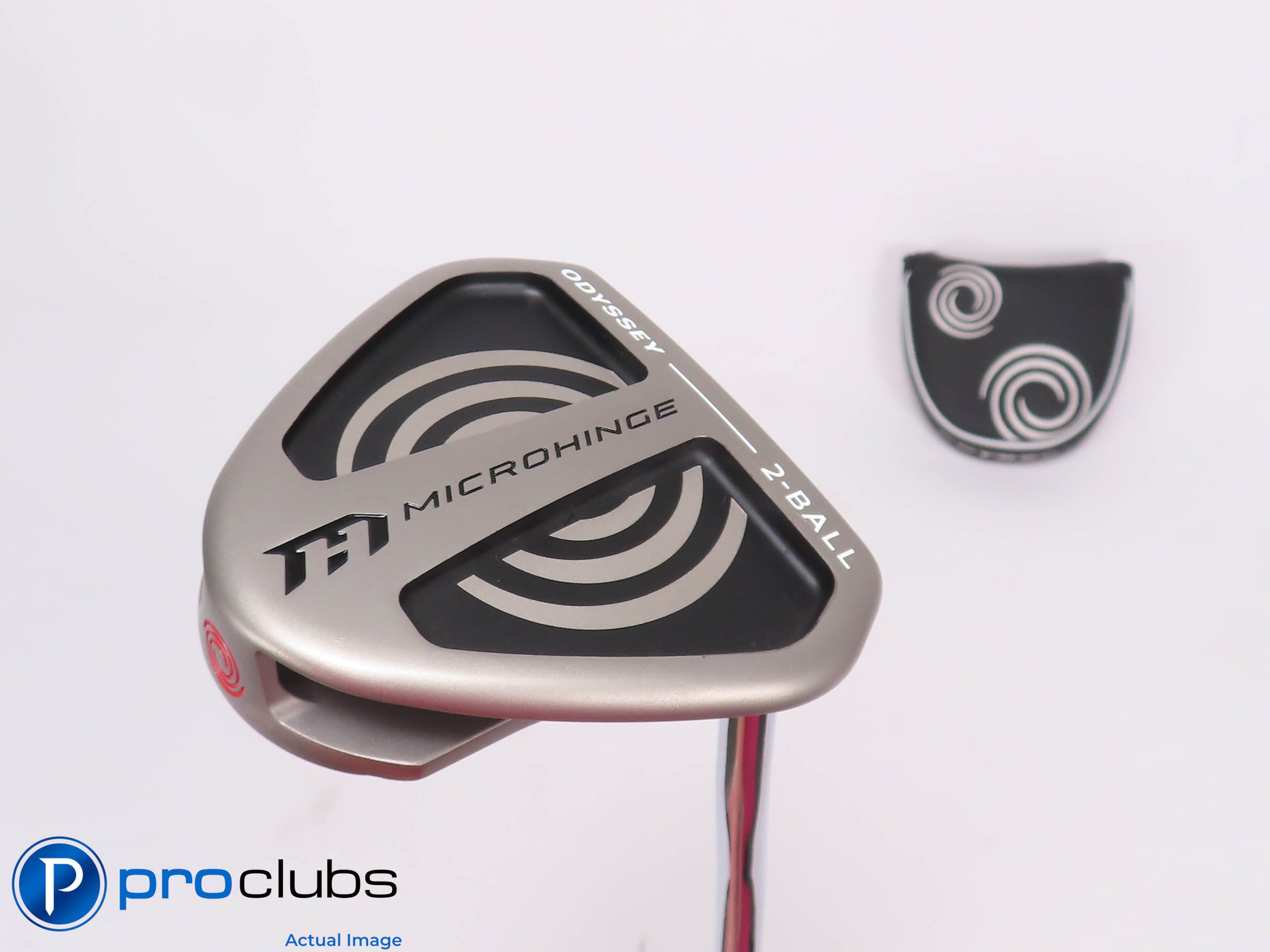 Mint! Odyssey Microhinge 2-Ball 33" Putter w/ HC - P2 Touch Tour Grip - 457889