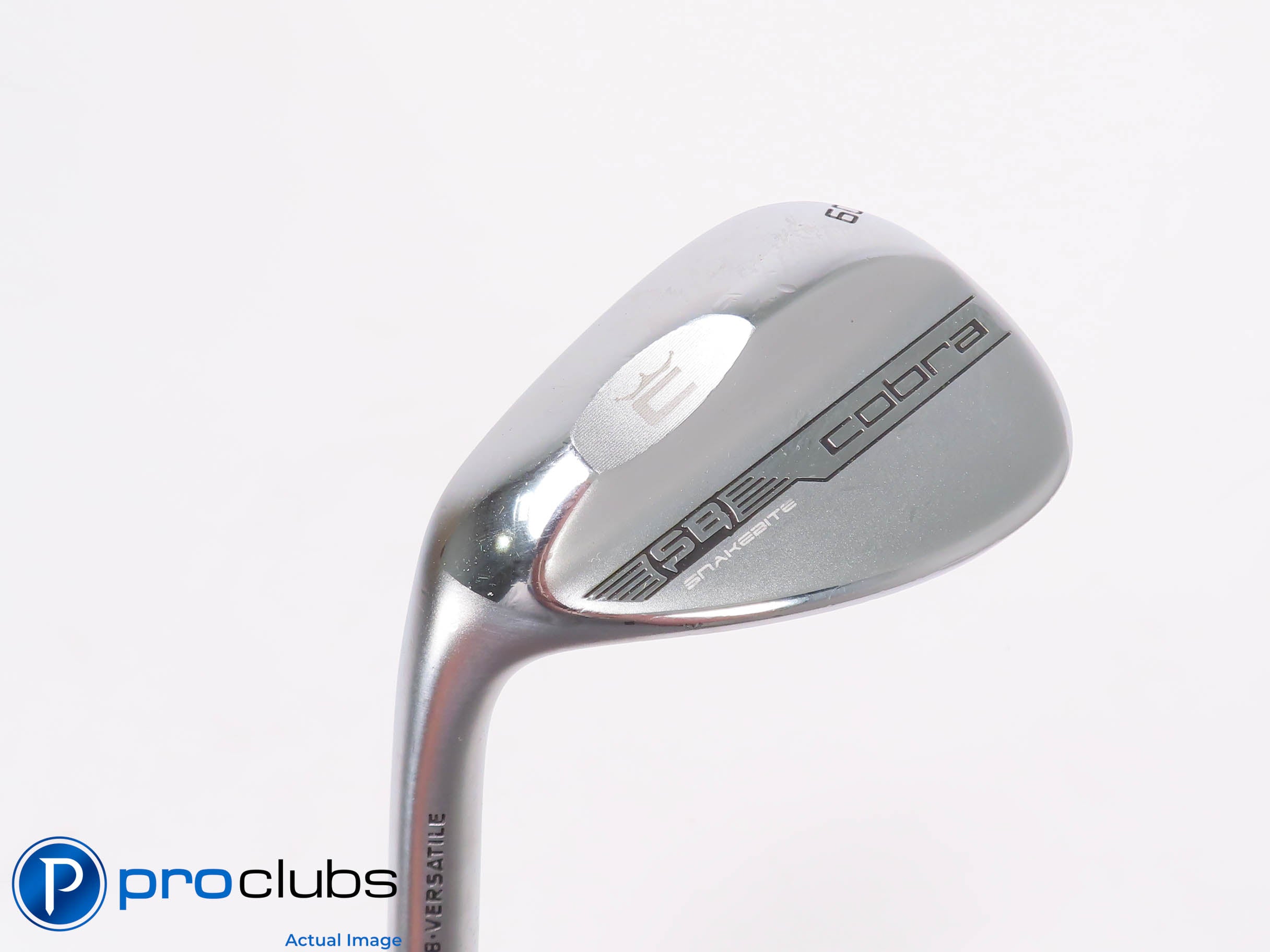 Nice Left Handed Cobra SB Chrome 60*(8*) WEDGE V-Grind KBS 125 Stiff Flex 456698