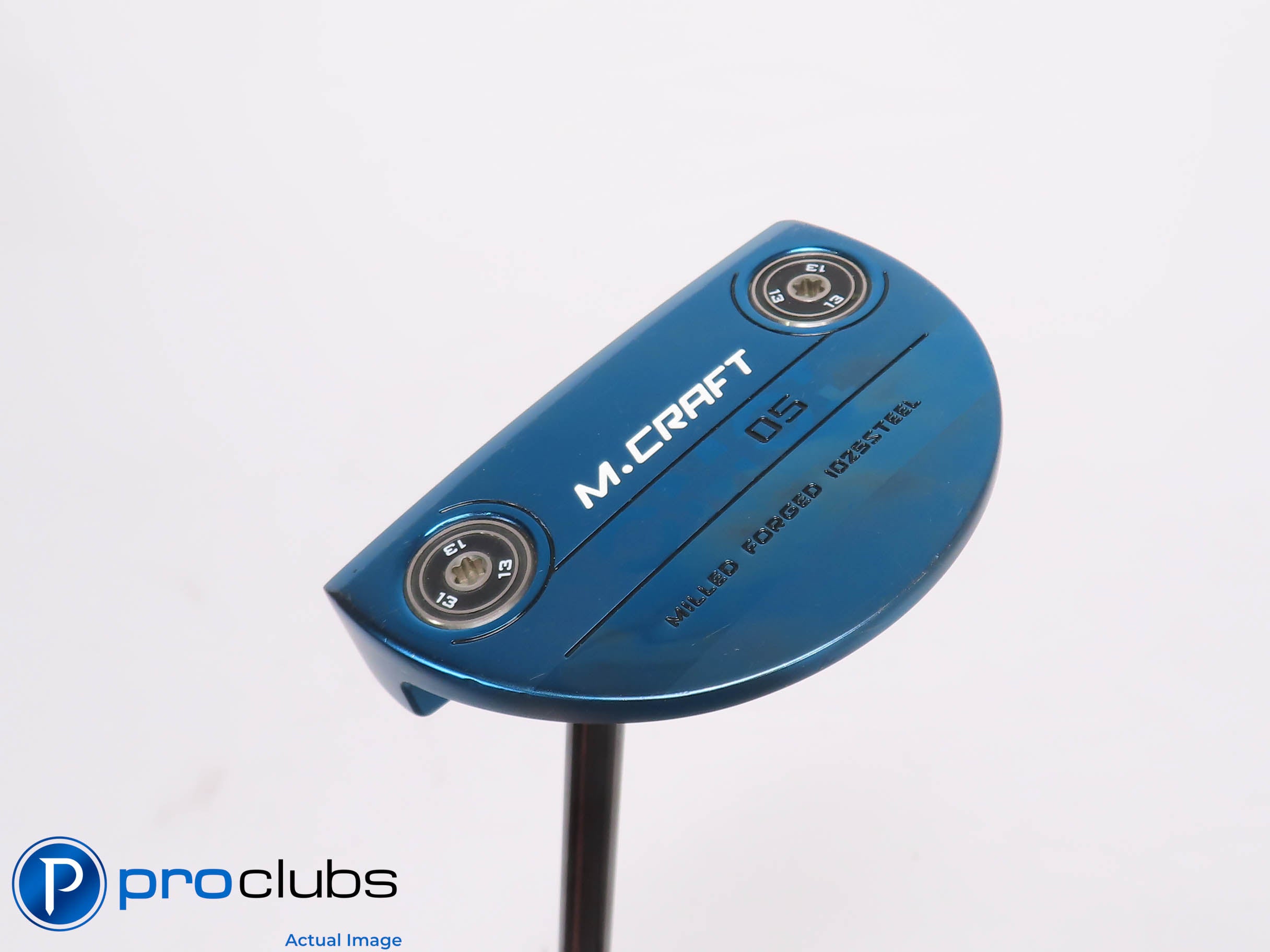 Nice Left Handed Mizuno M-CRAFT OMOI 05 Blue Ion Center Shaft 37" PUTTER 457732