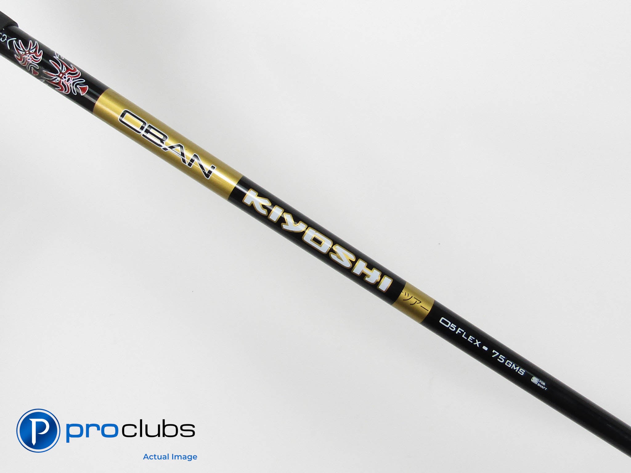 OBAN KIYOSHI Black 75 05 X-Flex 43.25" Driver Shaft Pull Out .335" Tip #444075