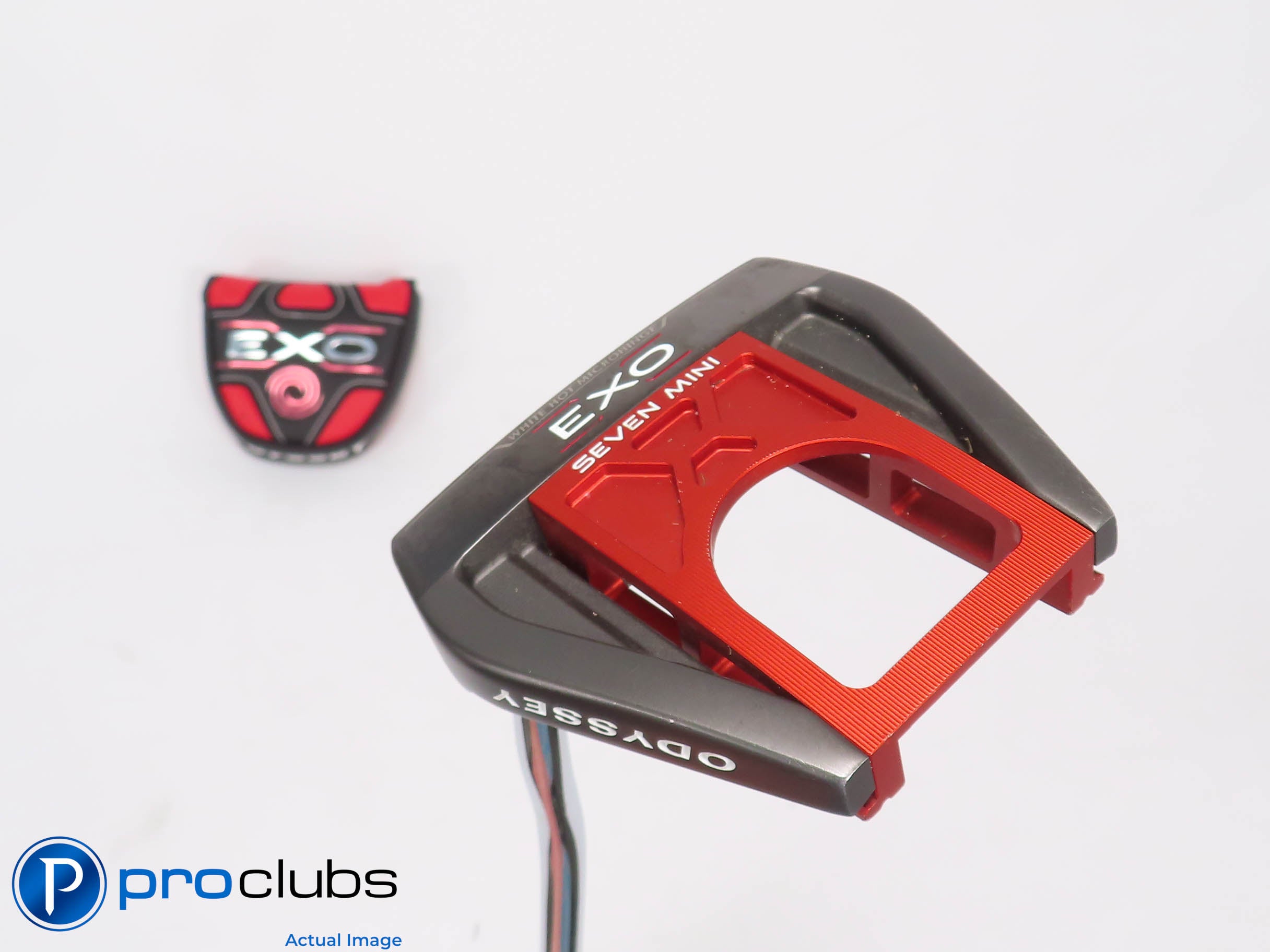 Left Handed Odyssey EXO SEVEN MINI 35" Putter w/Cover #458206
