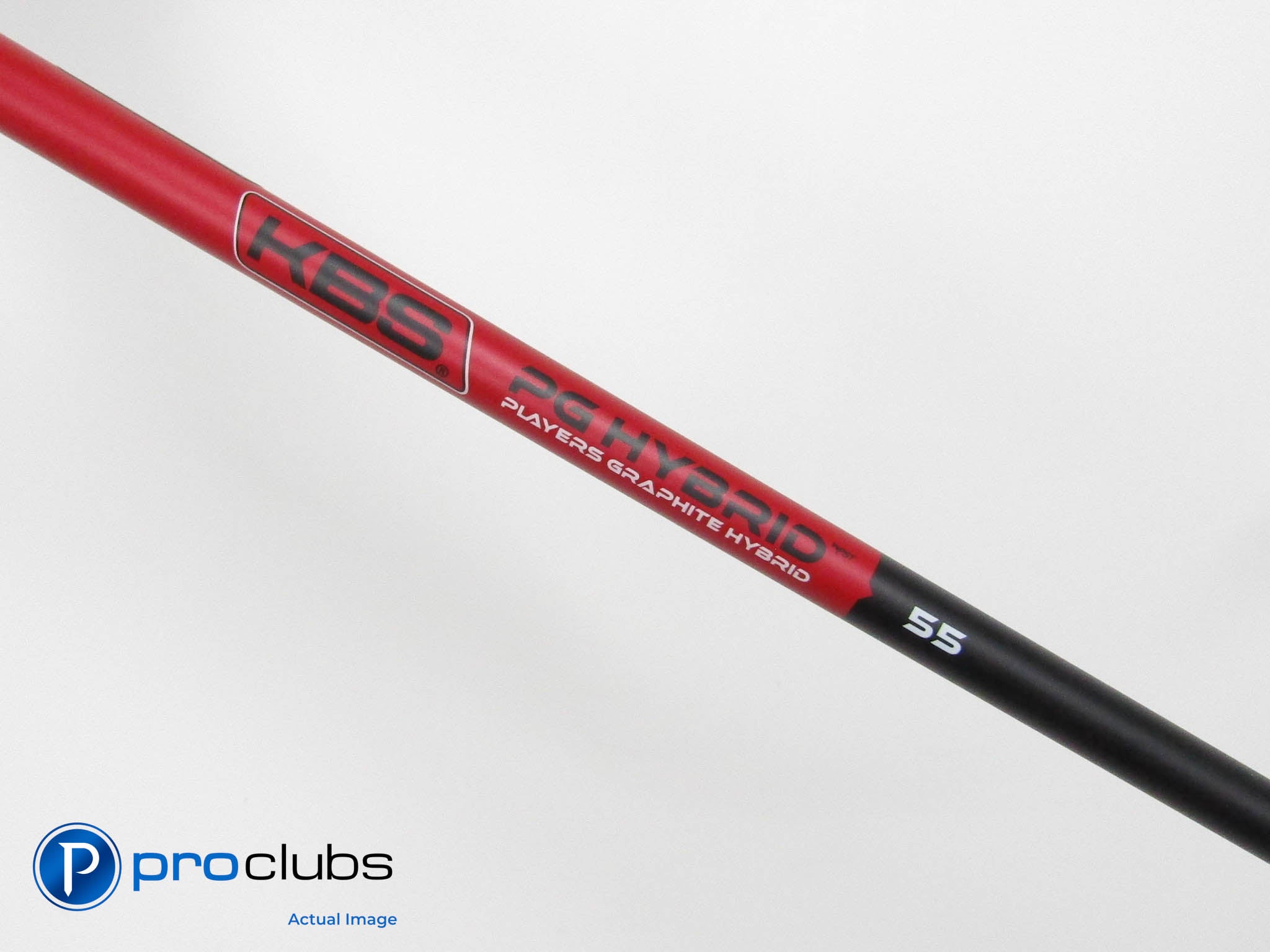 KBS PG Hybrid 55 Senior Flex Hybrid Shaft Pull Out .355" Taper Tip #458313