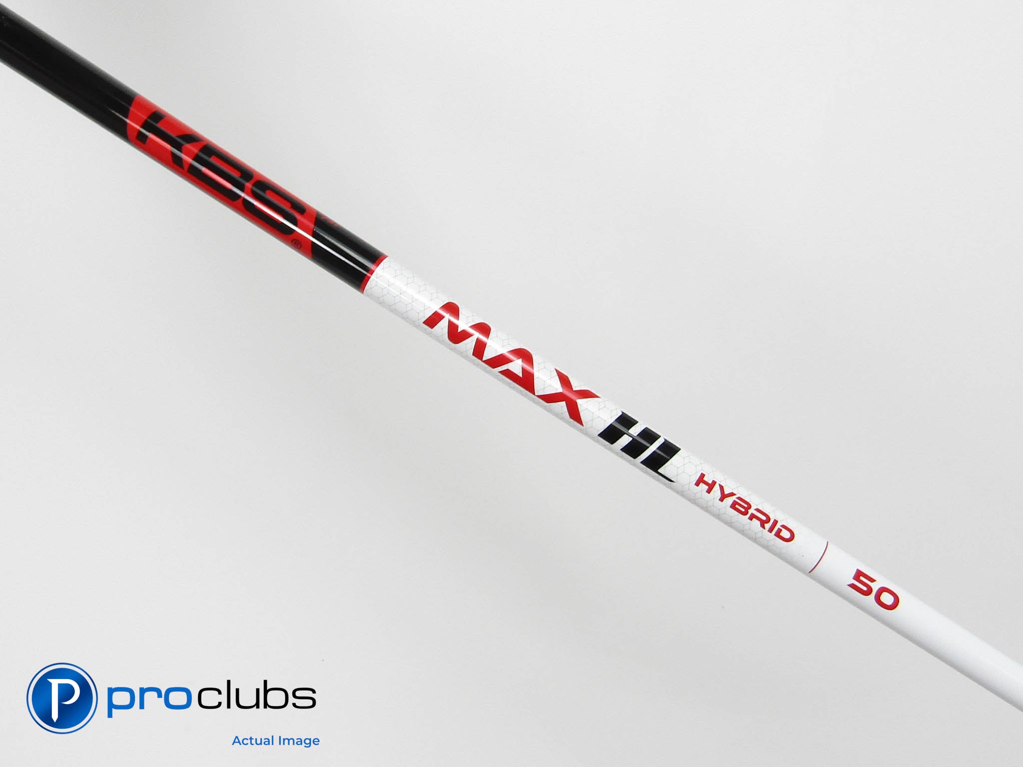 New! KBS MAX HL Hybrid White 50 Senior Flex Shaft .370" Tip #458311
