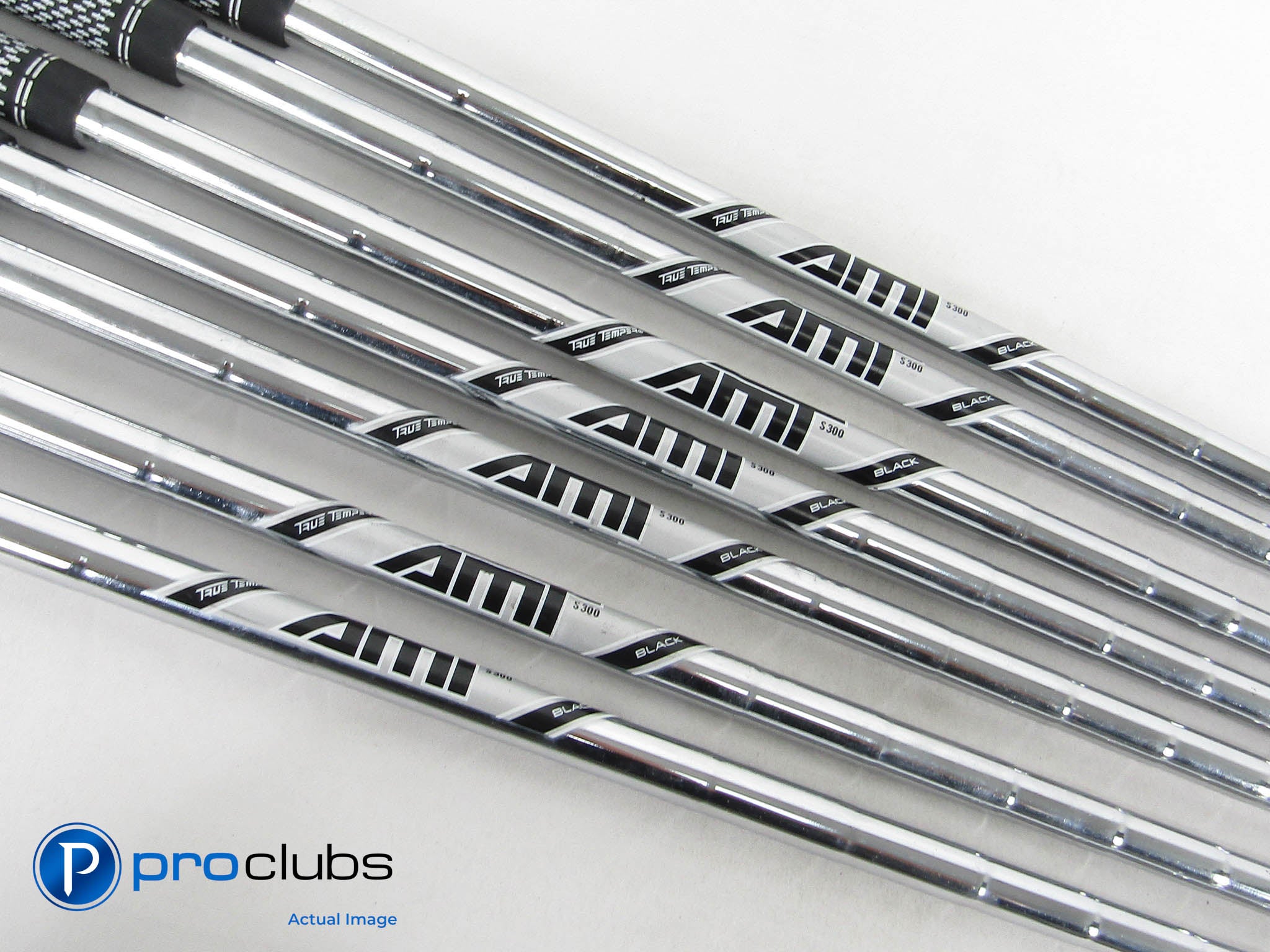 TRUE TEMPER AMT Black Stiff Flex S300 Steel Iron Shaft (4-PW) .355" #454640