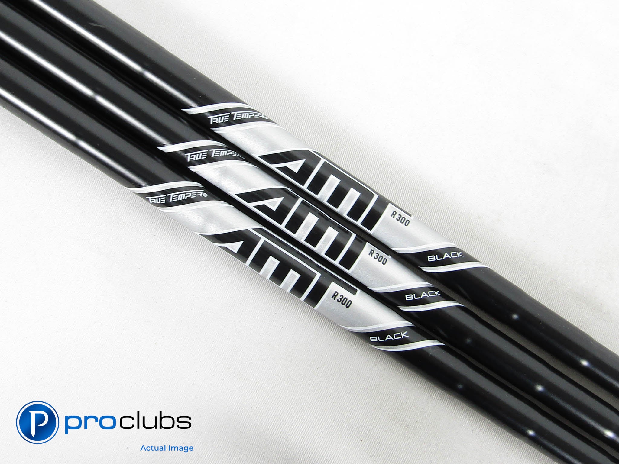 Uncut 3pc True Temper AMT Black Onyx Regular Steel Wedge Shaft Set .355" #453480