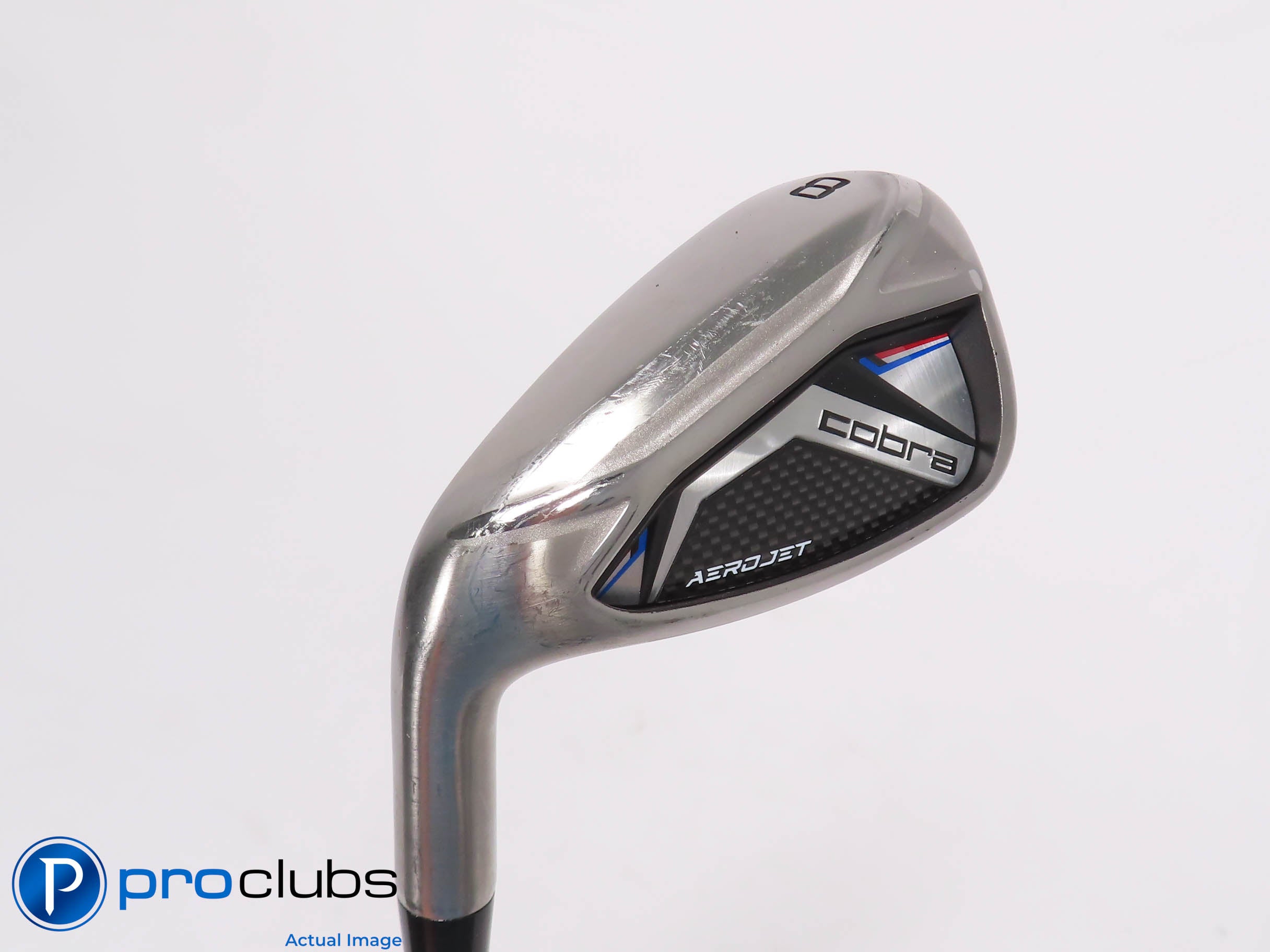 Left Handed Cobra AEROJET 8 Iron - KBS Tour Lite Stiff Flex - 456530