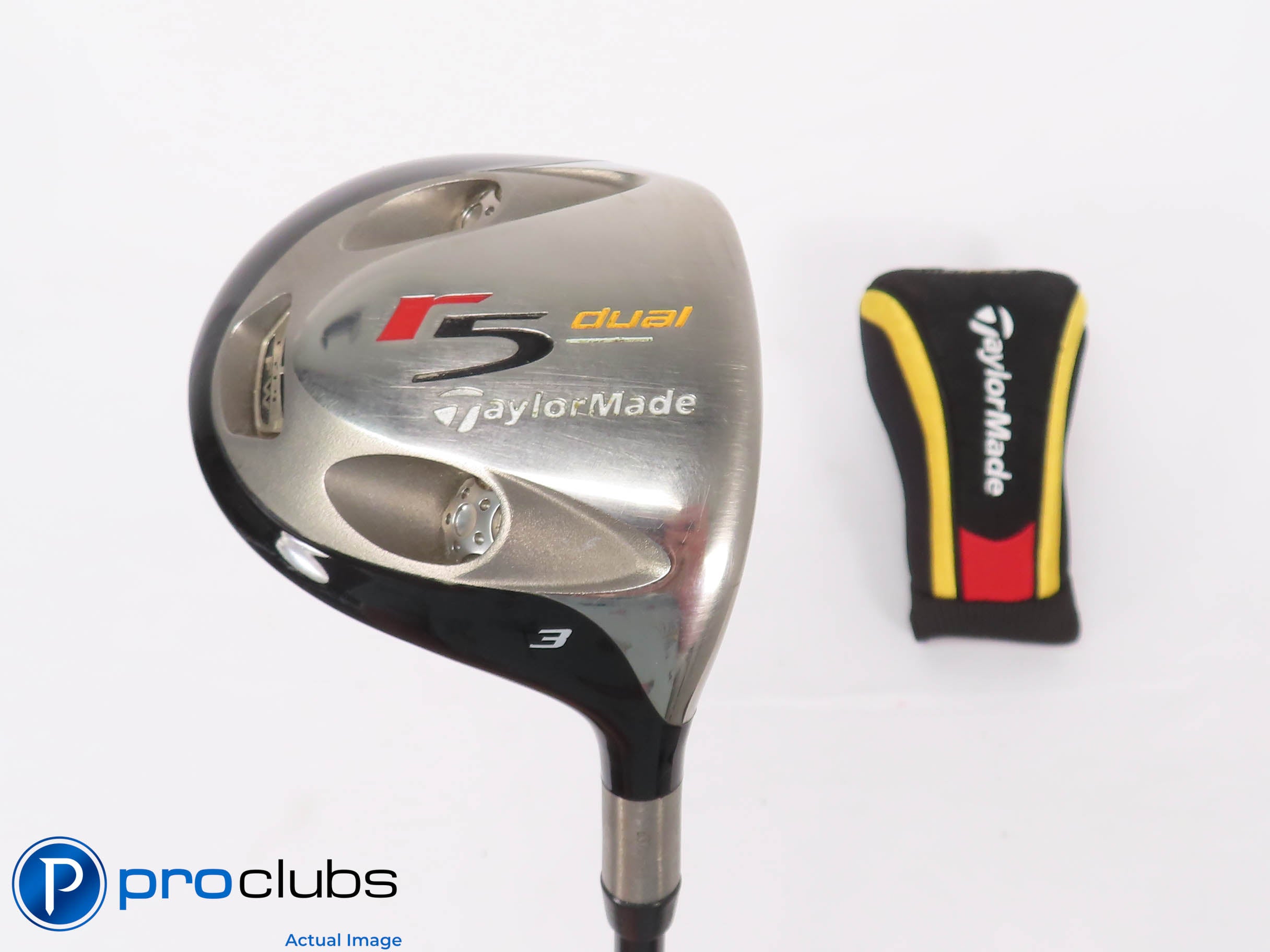 TaylorMade r5 Dual Titanium 15* 3 WOOD w/Cover - Prolaunch Red Stiff Flex 458871