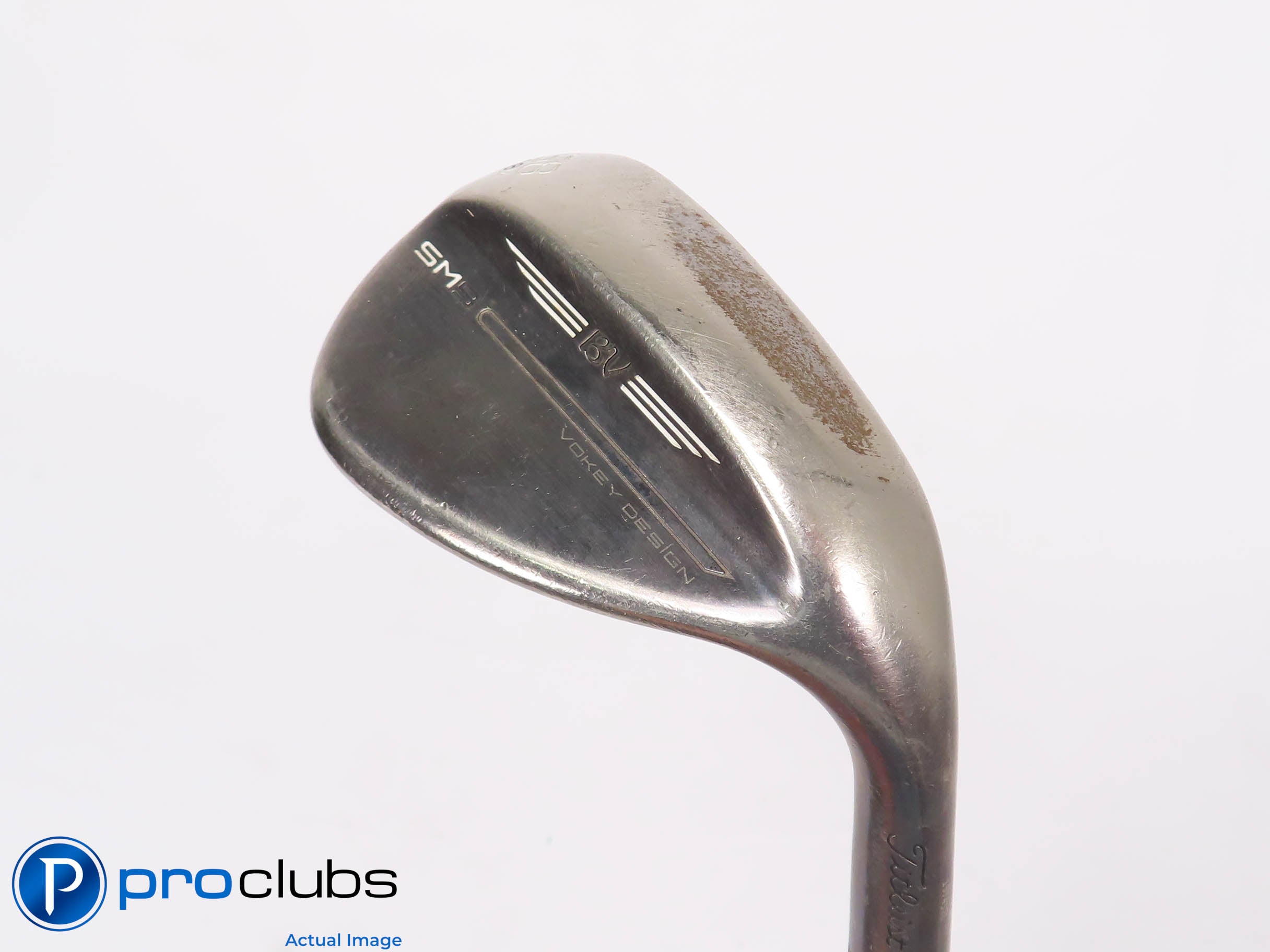 Titleist Vokey SM9 Brushed Steel 58*(8*) WEDGE M-Grind - S300 Stiff Flex 458591