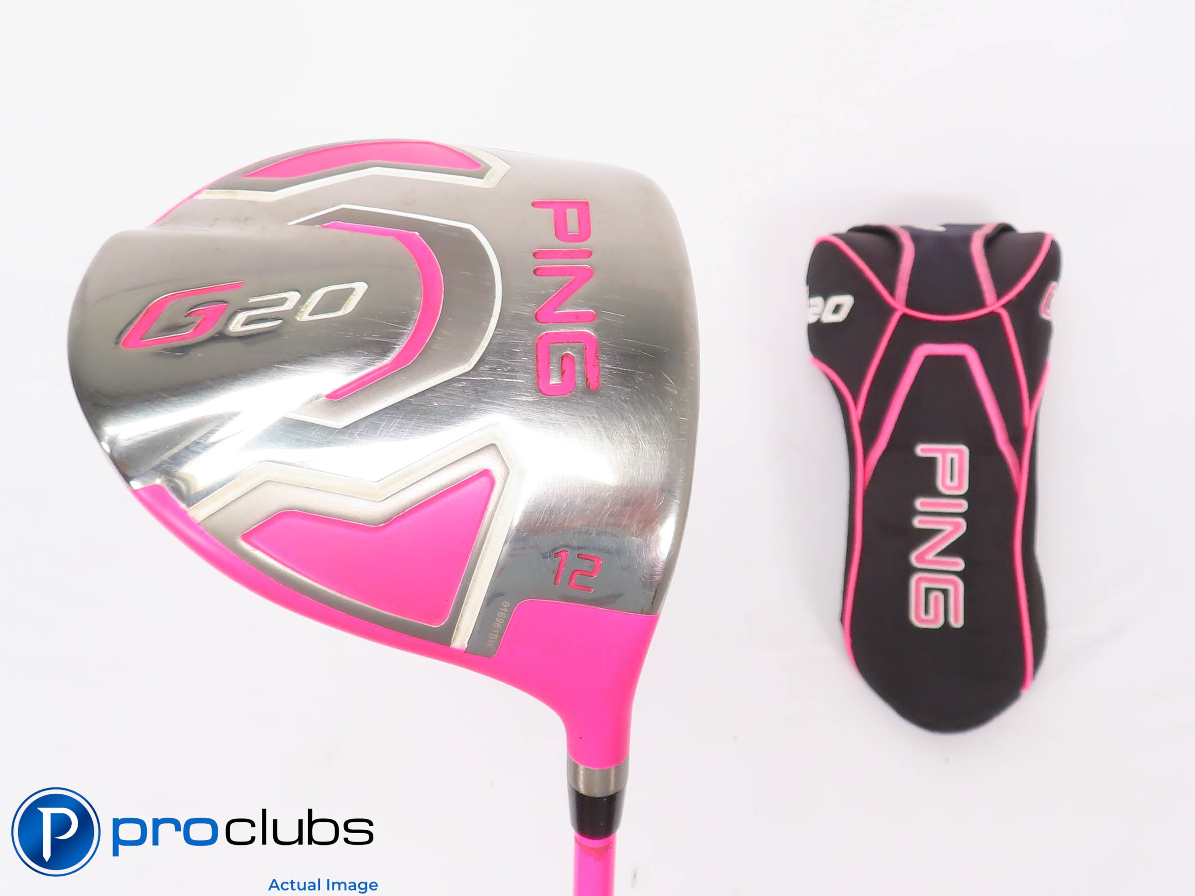 Nice Ladies Ping G20 BUBBA WATSON PINK 12* DRIVER w/Cover - Ladies Flex 458861