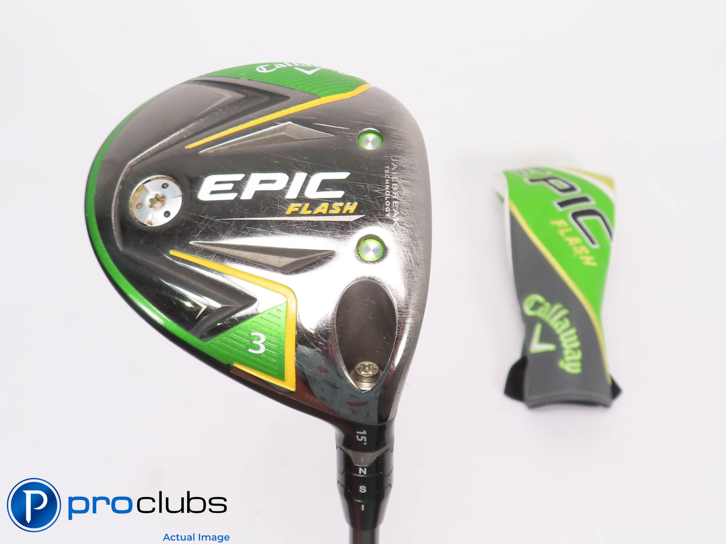 Callaway Epic Flash 15* 3 Wood w/ HC - Aldila Rogue MAX 85g X-Flex - 458472