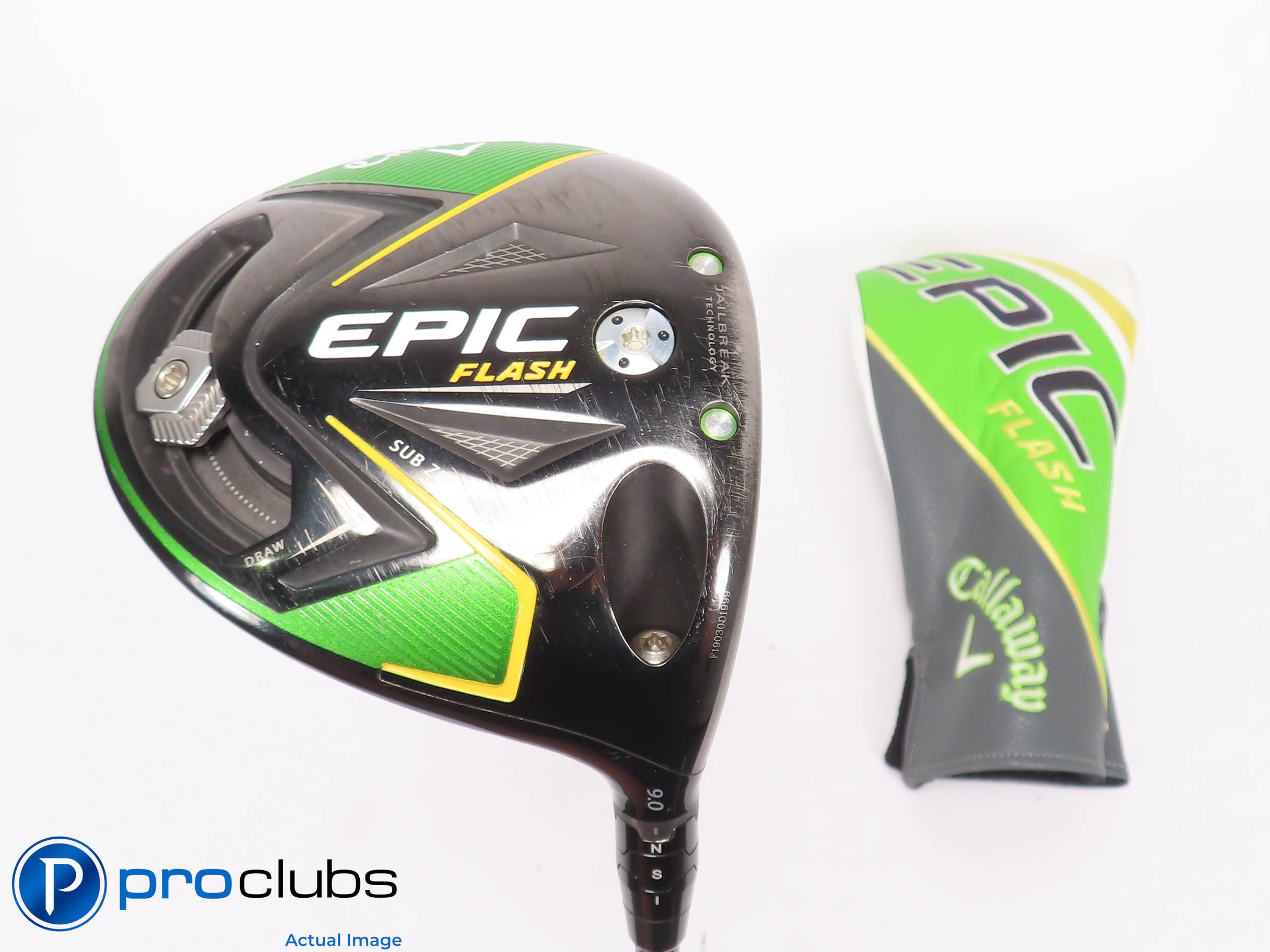 Callaway Epic Flash Sub Zero 9* DRIVER w/Cover Aldila Rogue MAX 75 X-Flex 458473