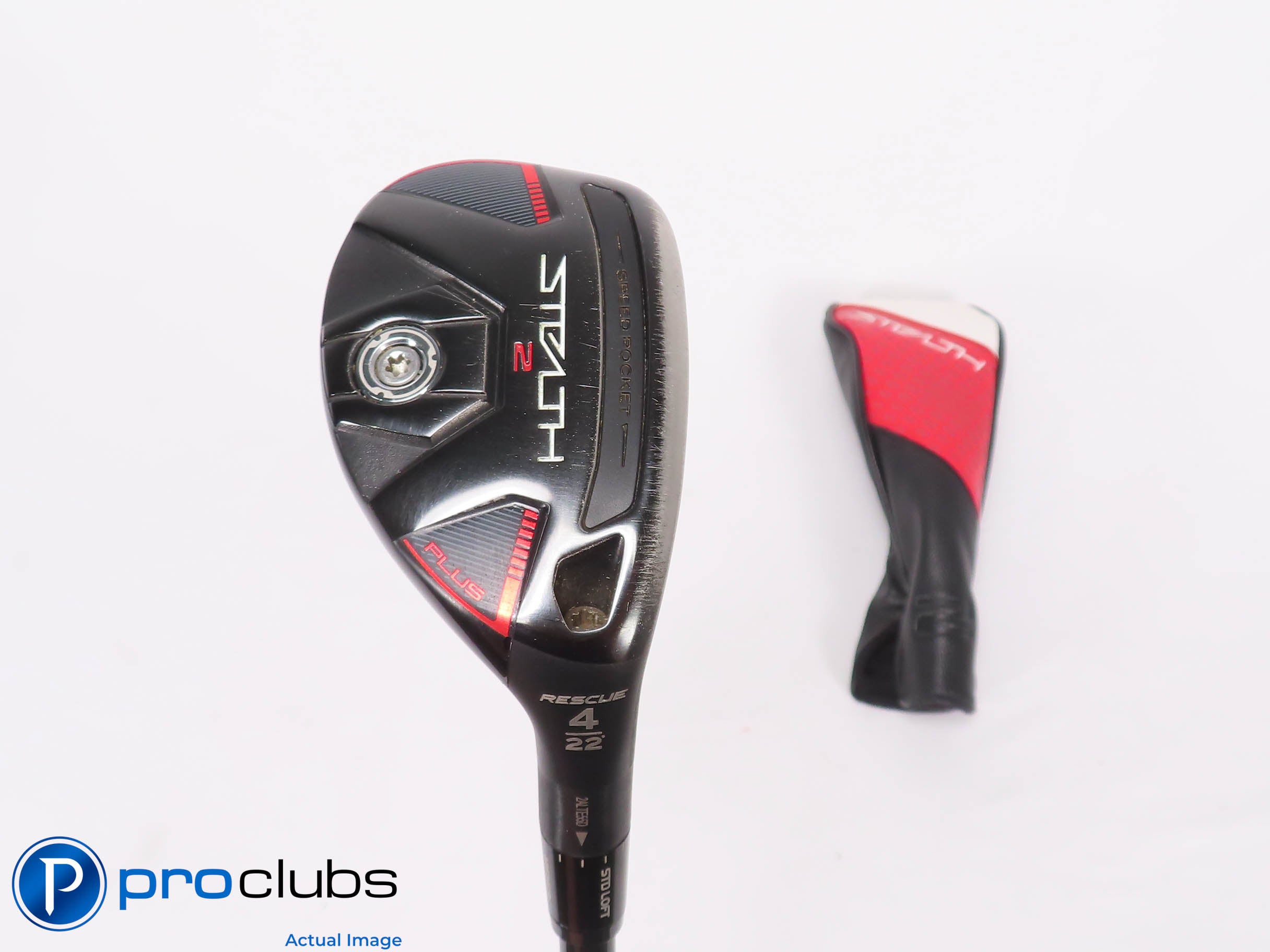 Nice TaylorMade STEALTH 2 PLUS 22* 4 HYBRID w/HC GD Tour AD 75 Stiff Flex 458768