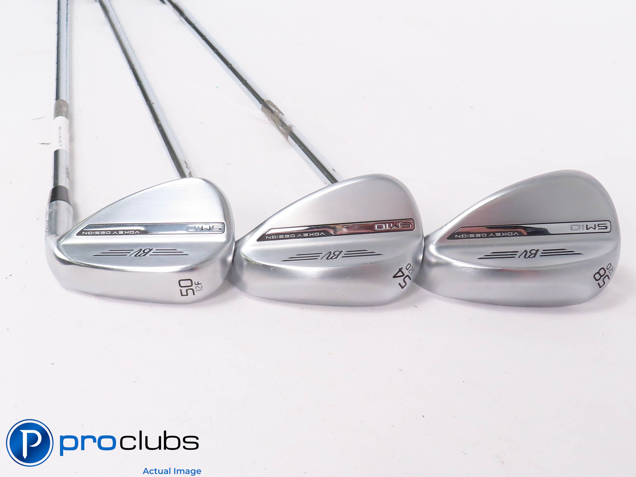 Nice Titleist Vokey SM10 Chrome 50*,54*,58* WEDGE SET - Vokey Wedge Flex 458498