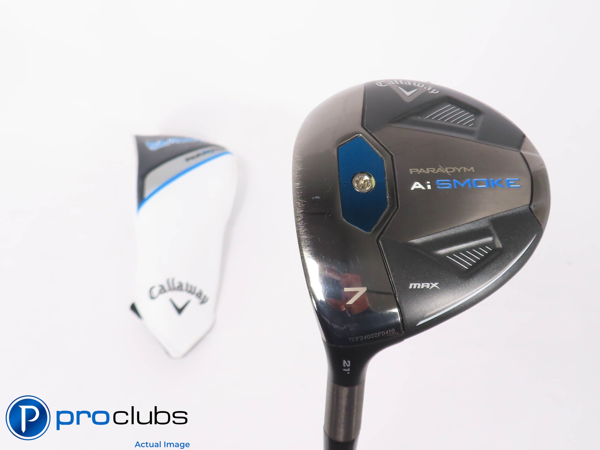 Nice Tour Issue Left Handed Callaway Ai Smoke MAX 21* 7 WOOD w/HC TX-Flex 459103