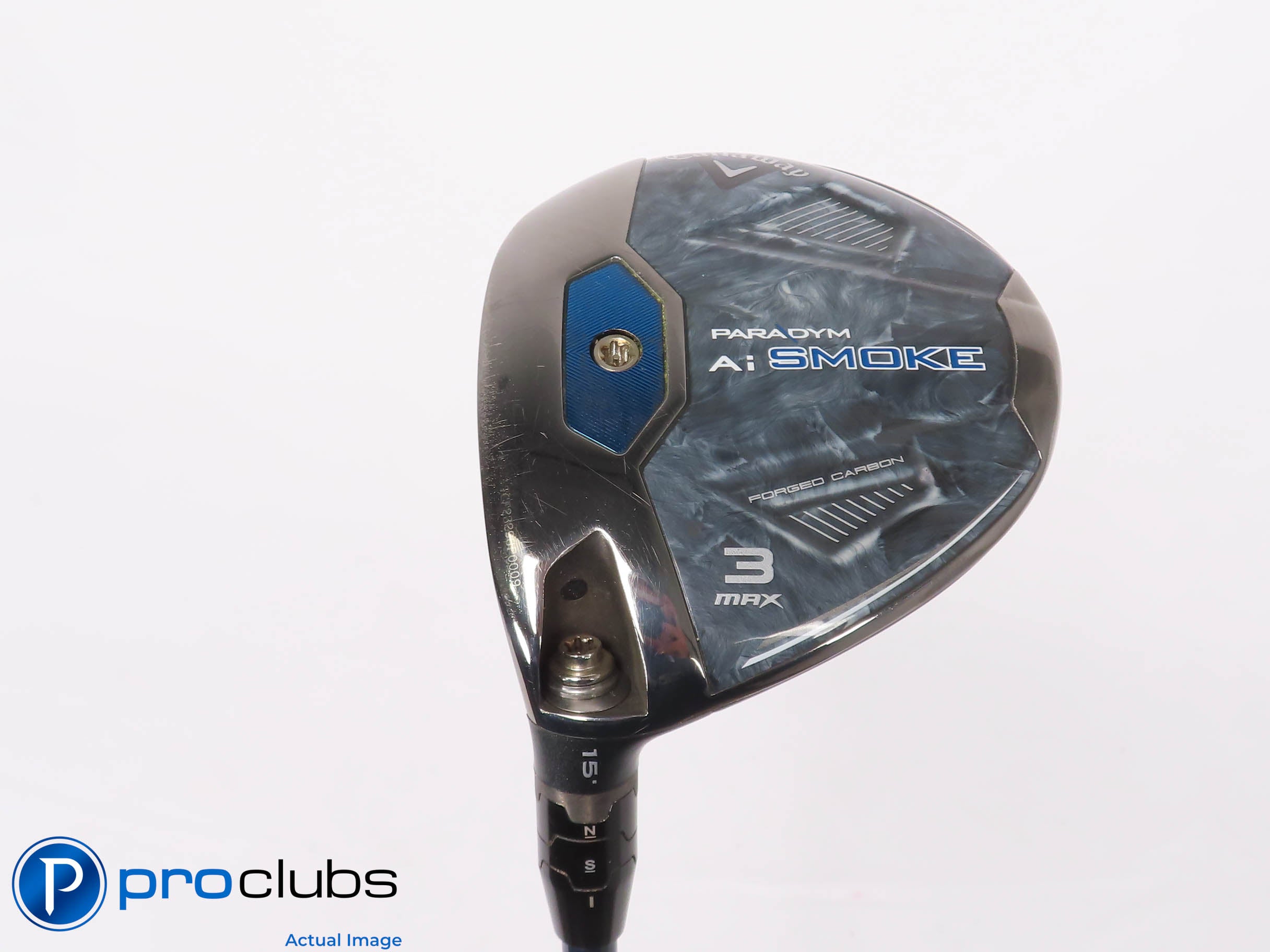 Nice Tour Issue Left Handed Callaway Ai Smoke MAX 15* 3 WOOD - TX-Flex 459102
