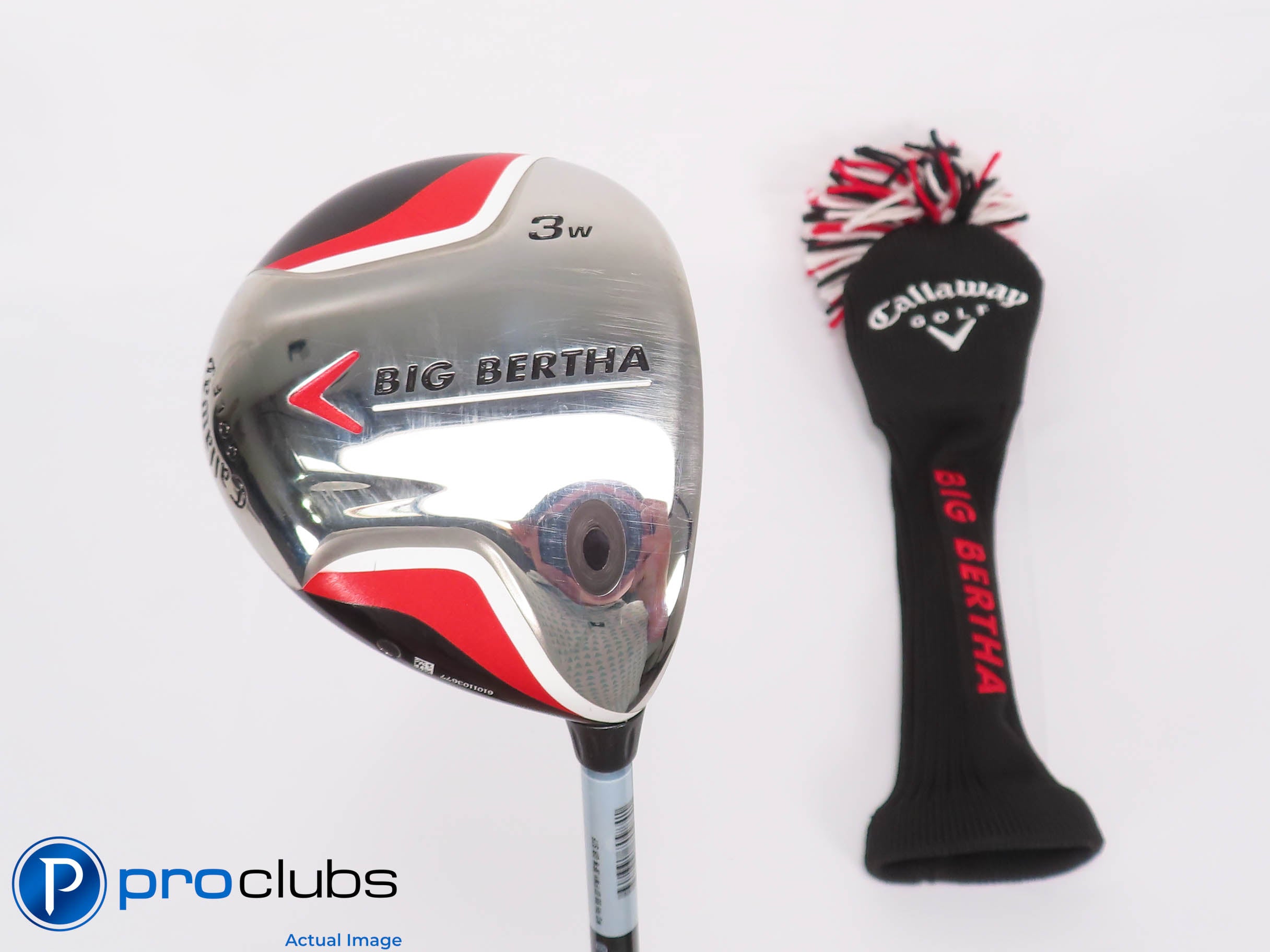 Nice Callaway 2007 Big Bertha 15* 3 WOOD w/Cover - Callaway 70 Stiff Flex 458878