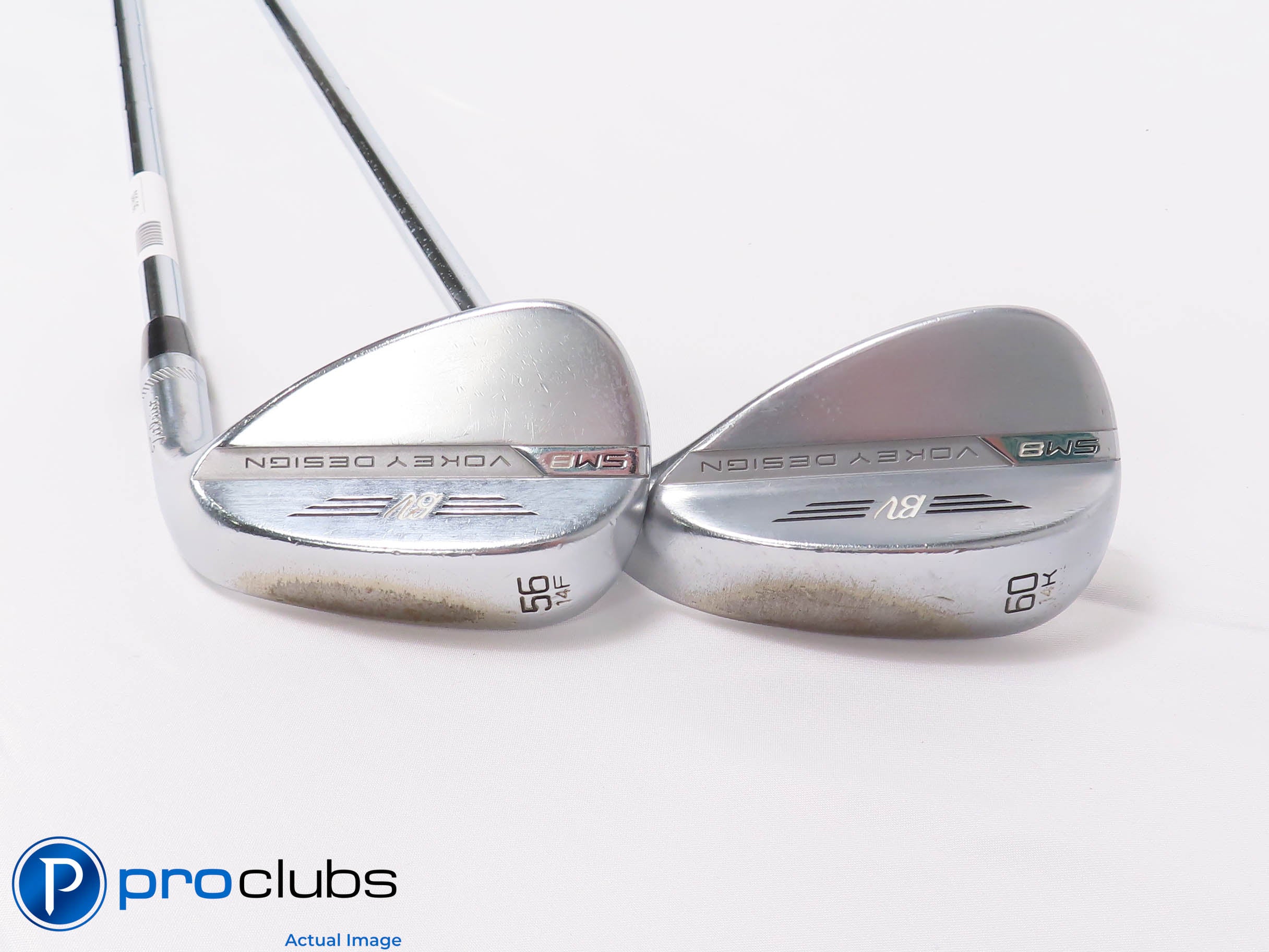 Titleist Vokey SM8 Chrome 56*,60* WEDGE SET - Vokey Wedge Flex Steel 458592