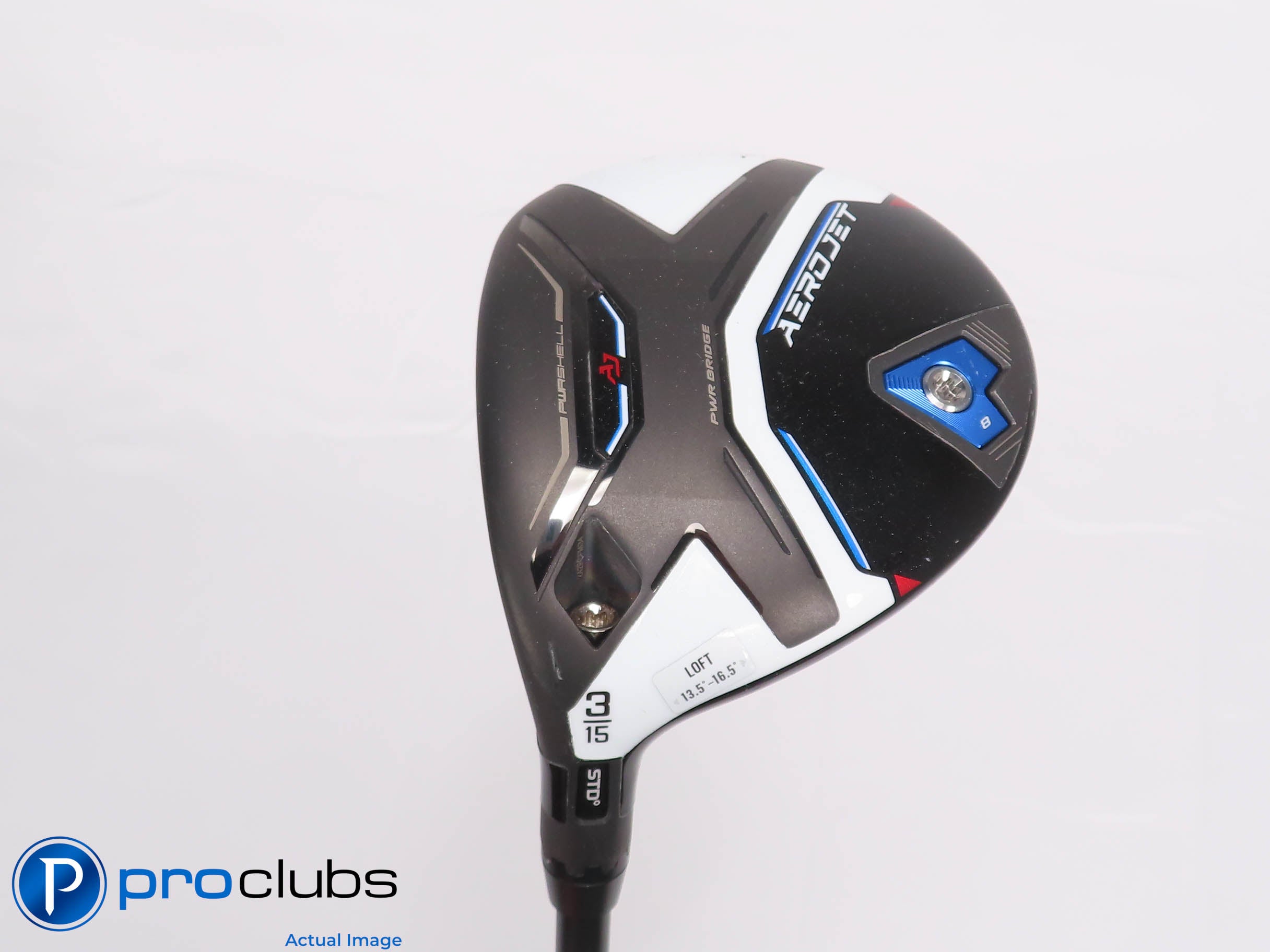 Nice Left Handed Cobra AEROJET 15* 3 WOOD - Helium Black 5F3 Regular Flex 453028