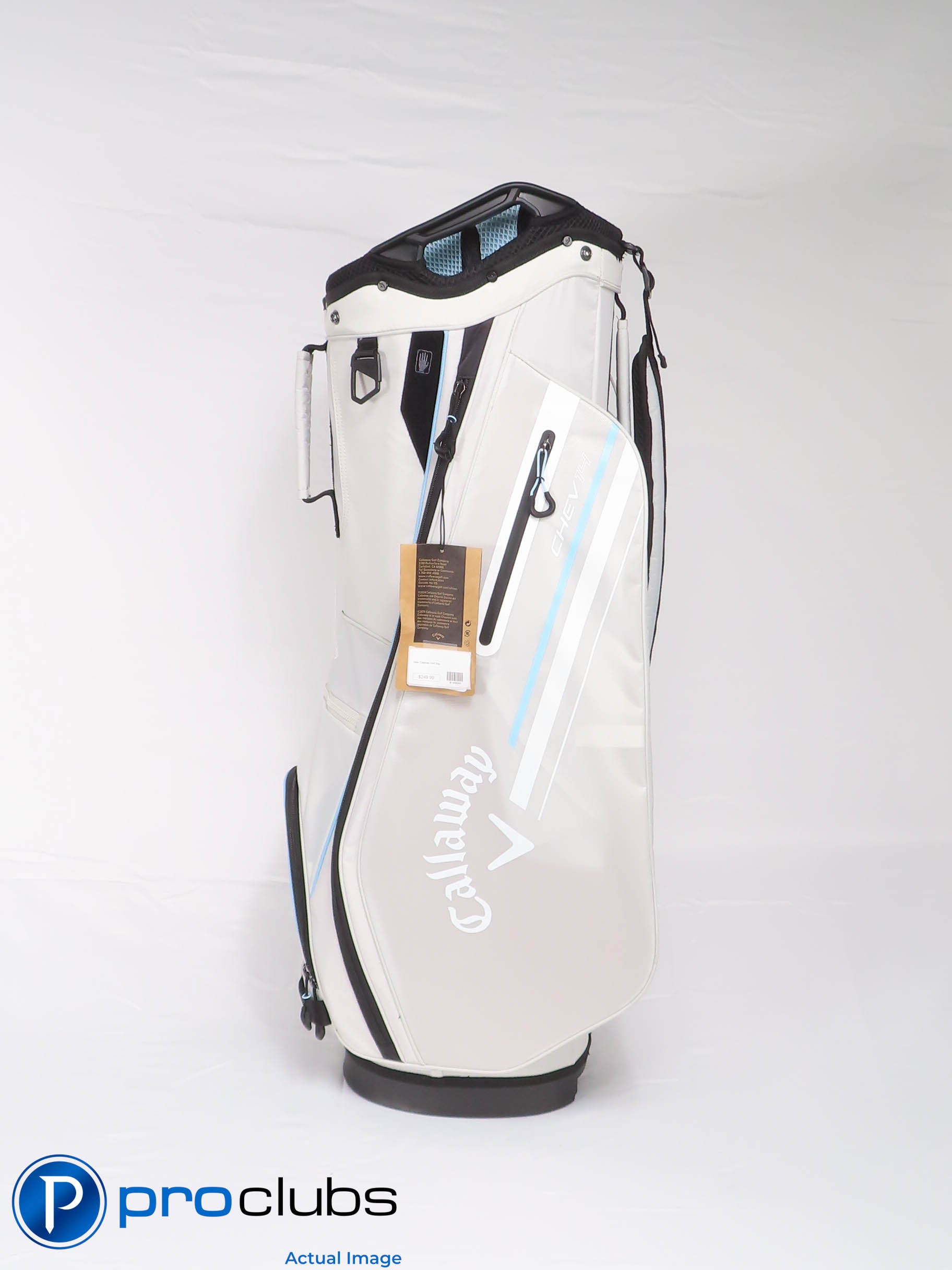 New! Callaway CHEV 14-Way Cart Golf Bag w/Single Strap w/Rain Hood - 459340