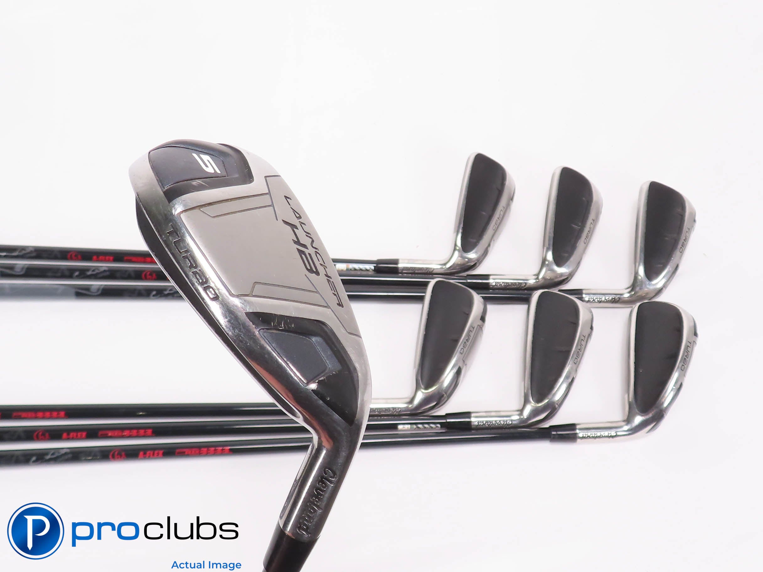 Cleveland LAUNCHER HB Turbo 5-PW,DW IRON SET - Miyazaki 6A Senior Flex 458121